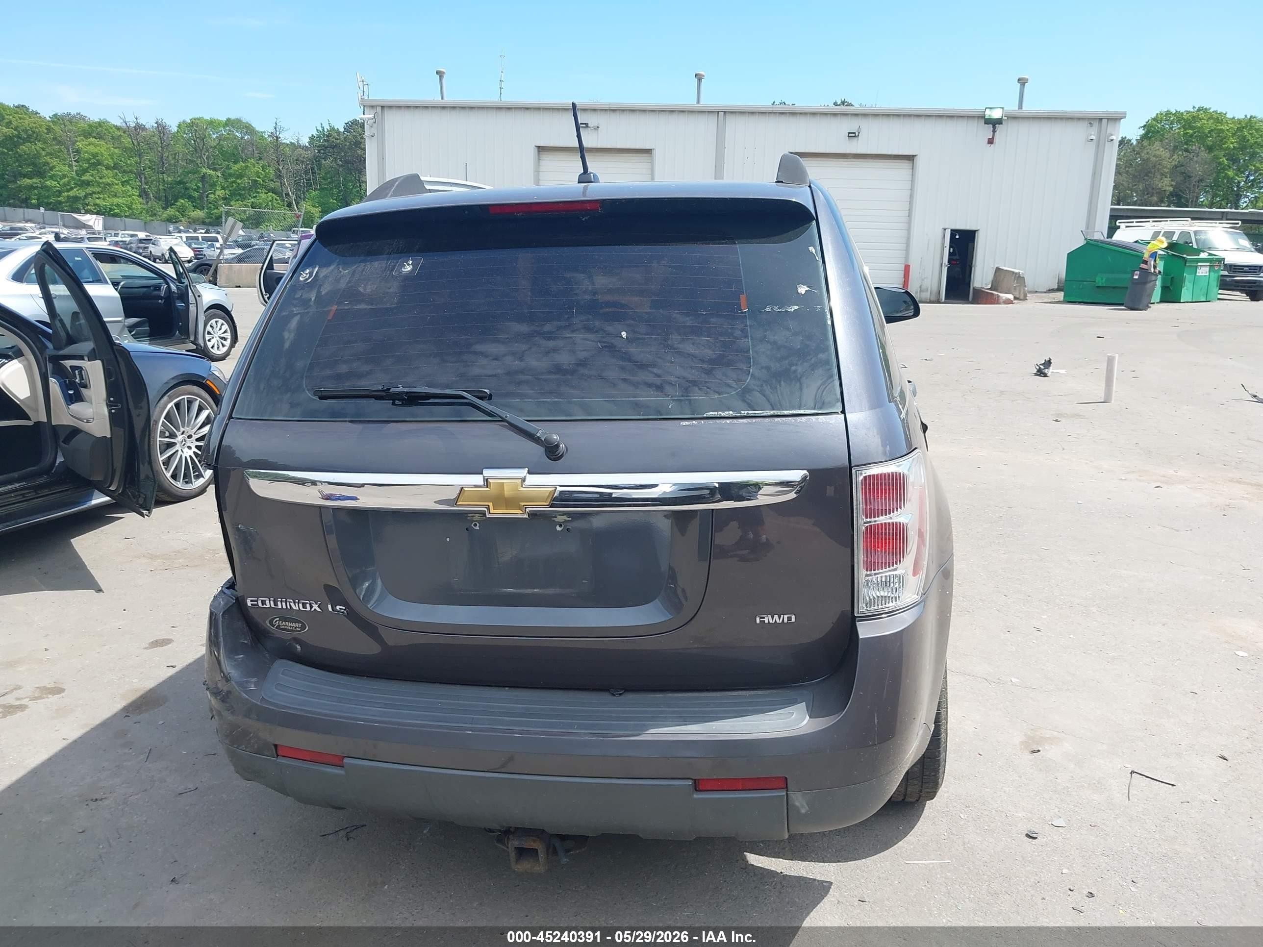 2008 Chevrolet Equinox Ls Gray vin: 2CNDL23F286311528