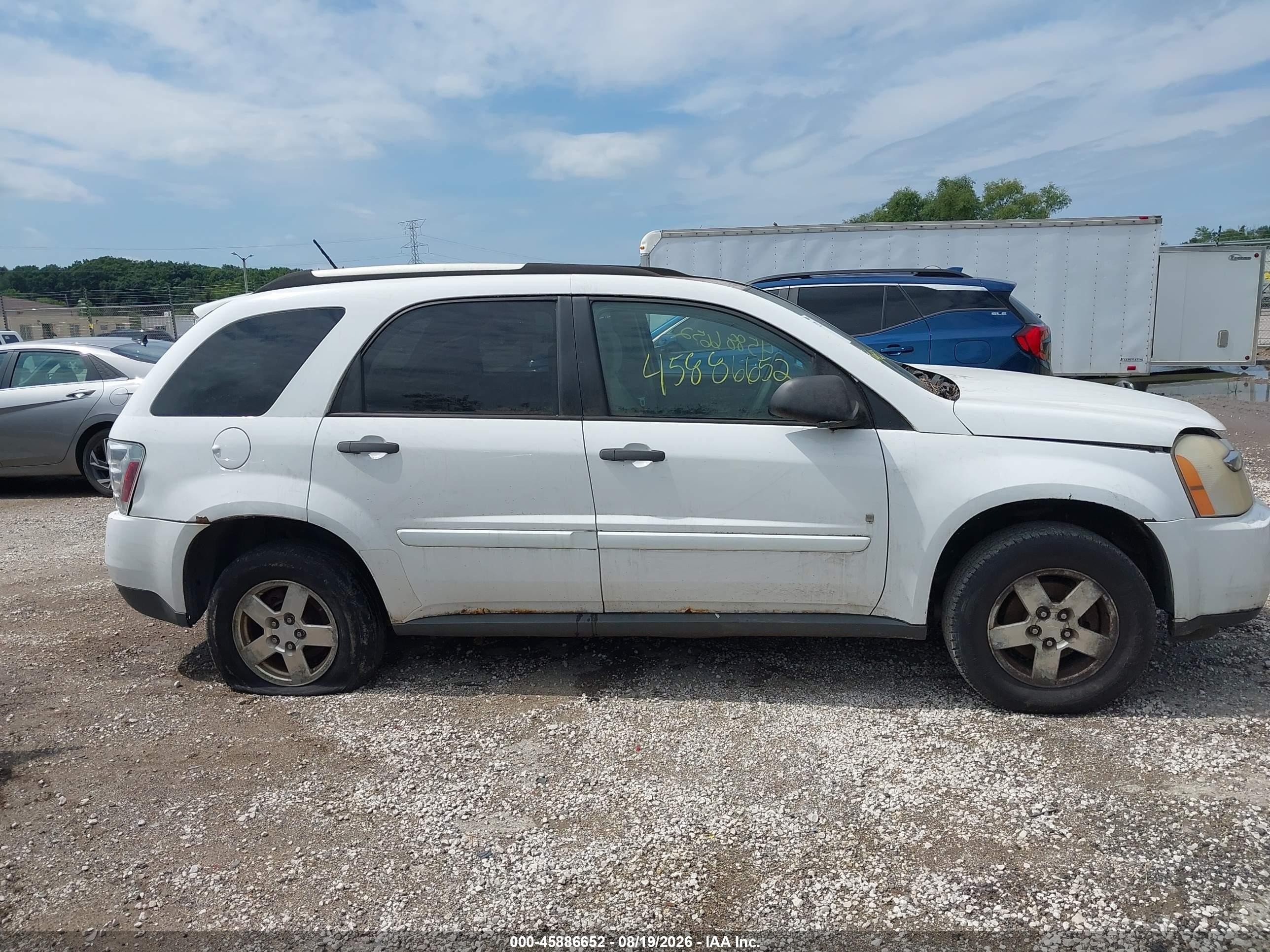 2009 Chevrolet Equinox Ls White vin: 2CNDL23F396235318
