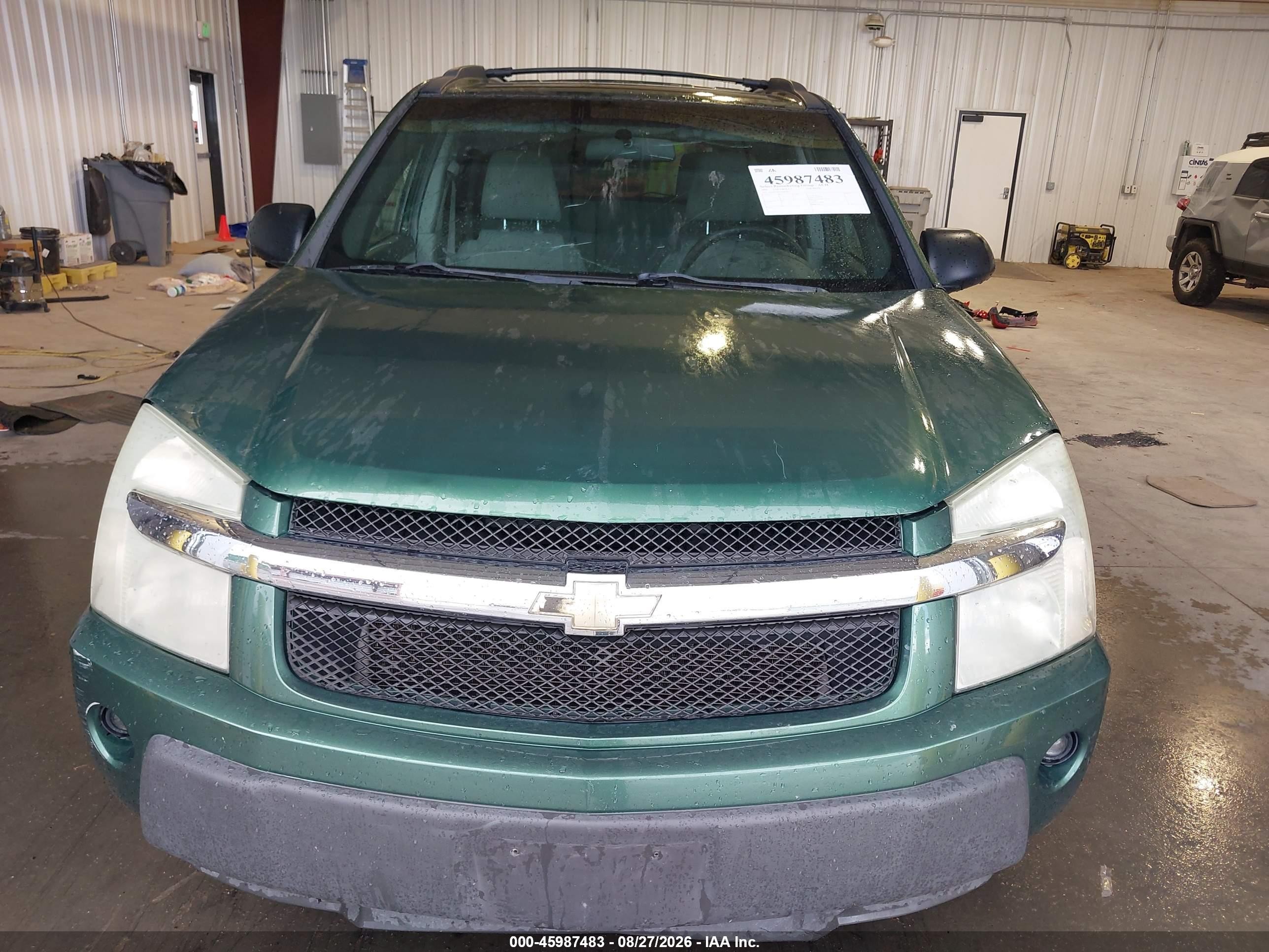 2005 Chevrolet Equinox Ls Green vin: 2CNDL23F556043862