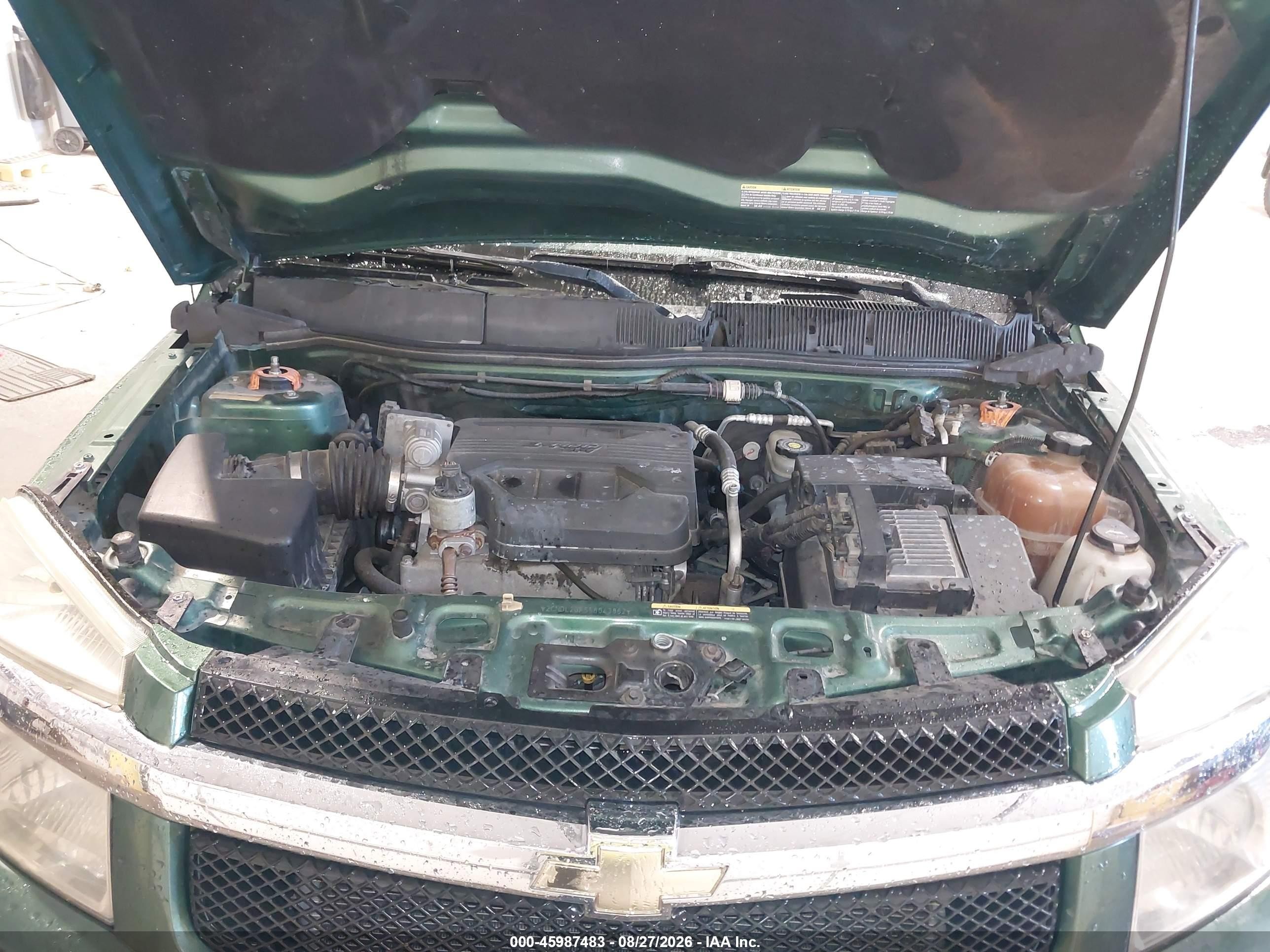 2005 Chevrolet Equinox Ls Green vin: 2CNDL23F556043862