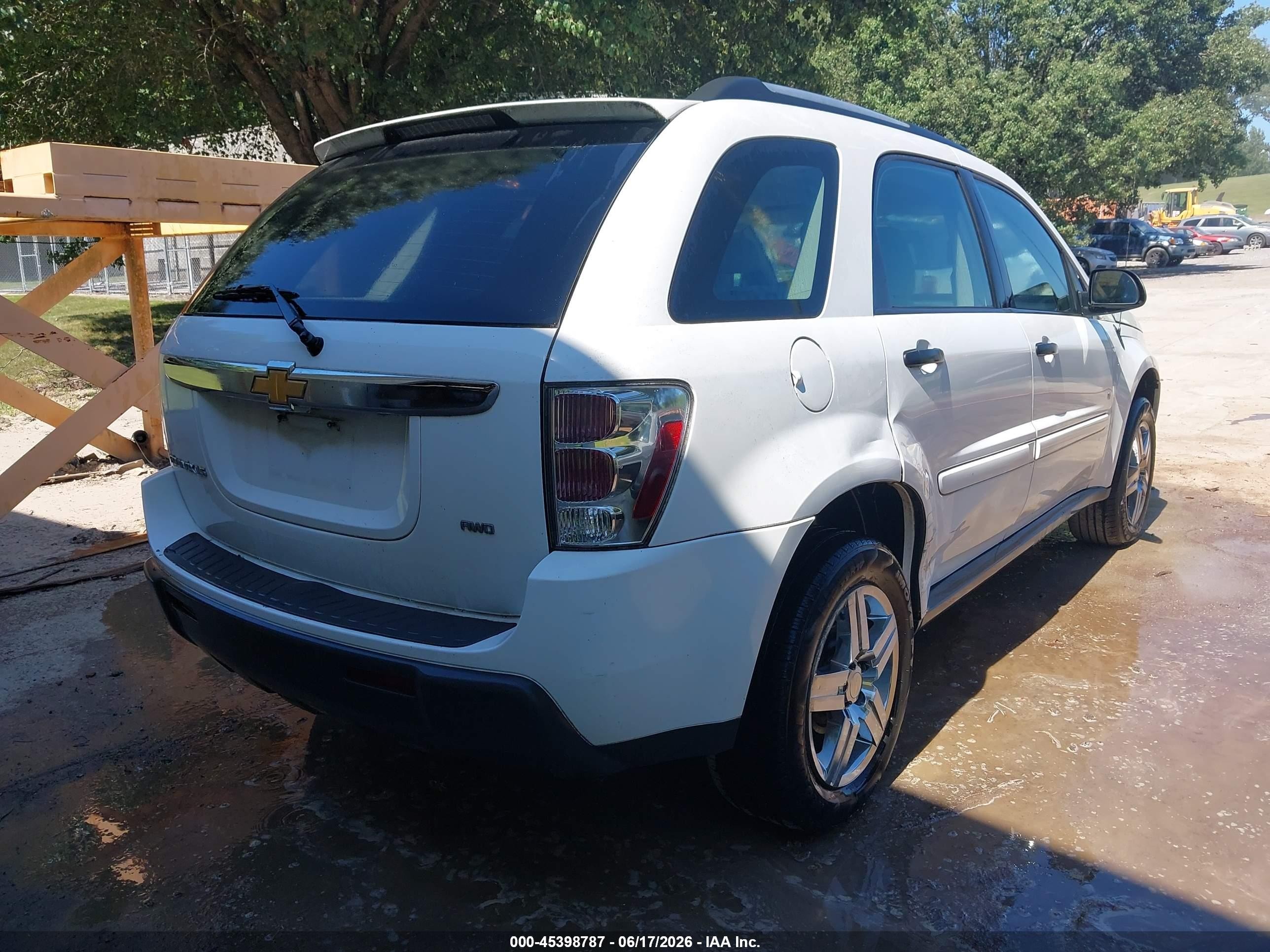 2006 Chevrolet Equinox Ls White vin: 2CNDL23F566013309