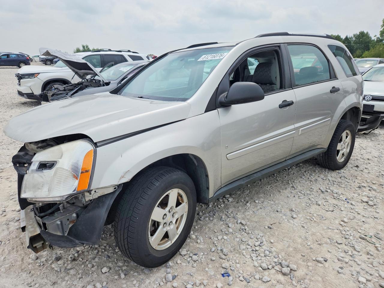 2008 Chevrolet Equinox Ls Silver vin: 2CNDL23F586061220