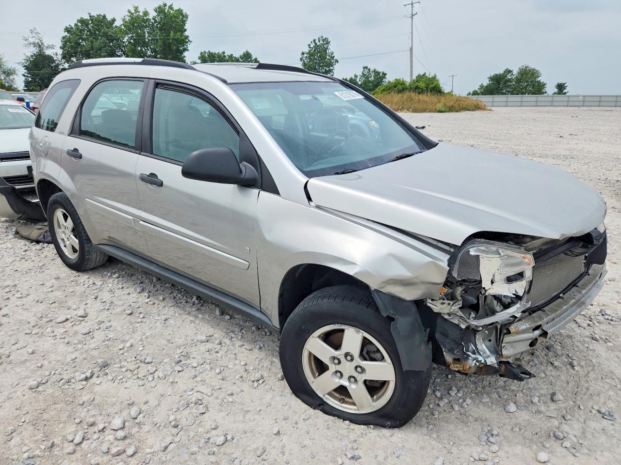 2008 Chevrolet Equinox Ls Silver vin: 2CNDL23F586061220