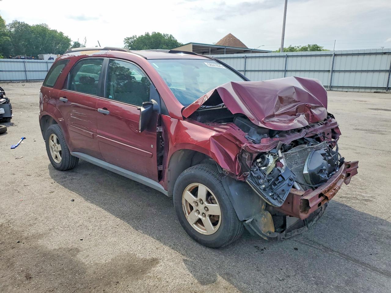 2009 Chevrolet Equinox Ls Бордовый vin: 2CNDL23F596204295