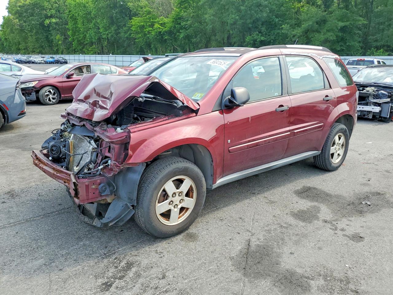 2009 Chevrolet Equinox Ls Burgundy vin: 2CNDL23F596204295