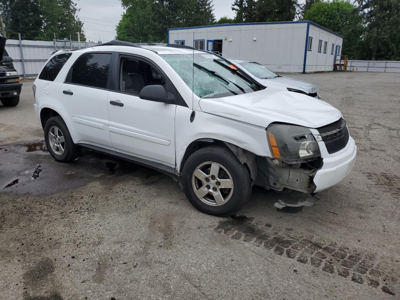 2005 Chevrolet Equinox Ls White vin: 2CNDL23F656042803