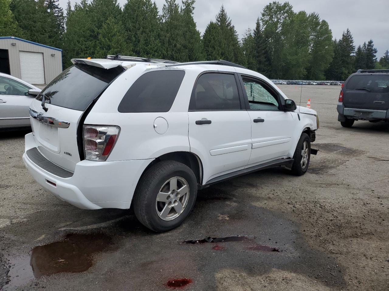 2005 Chevrolet Equinox Ls White vin: 2CNDL23F656042803