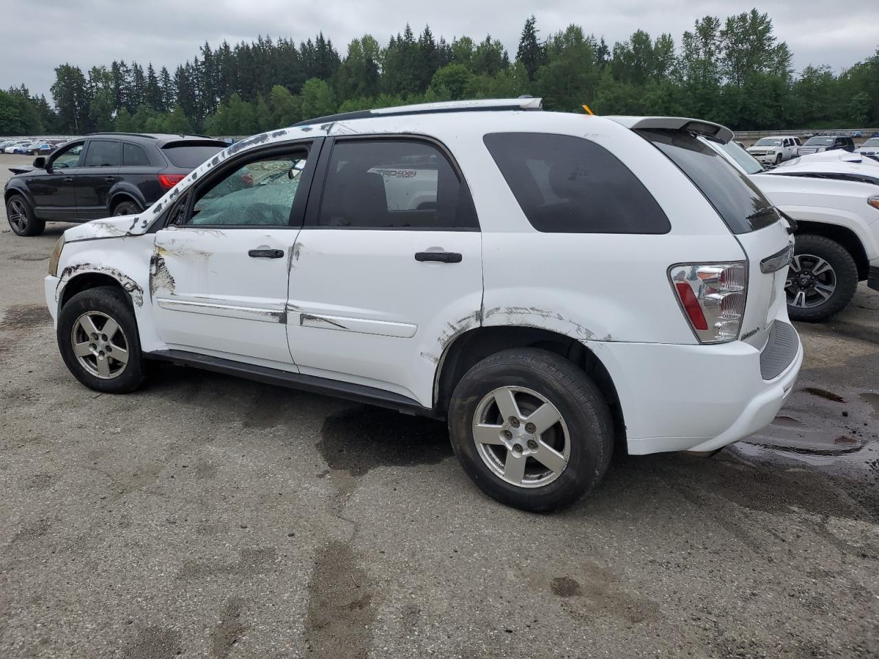 2005 Chevrolet Equinox Ls White vin: 2CNDL23F656042803