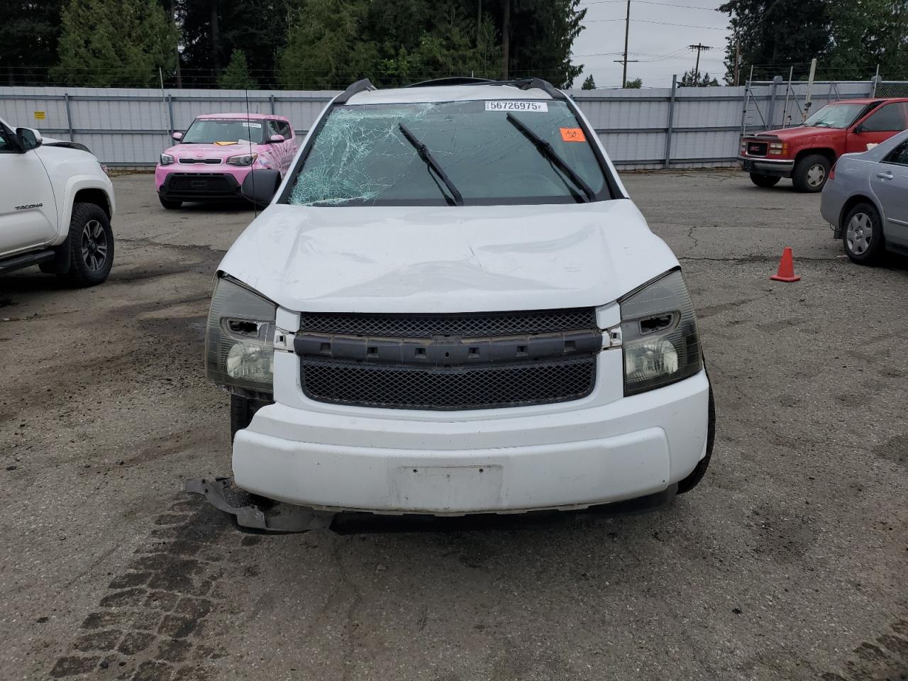 2005 Chevrolet Equinox Ls White vin: 2CNDL23F656042803