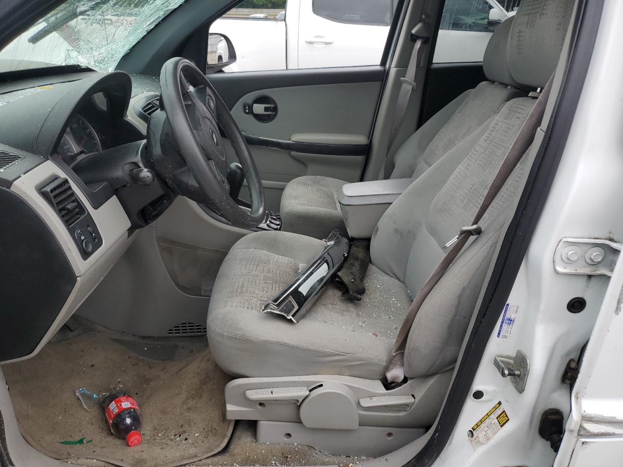 2005 Chevrolet Equinox Ls White vin: 2CNDL23F656042803