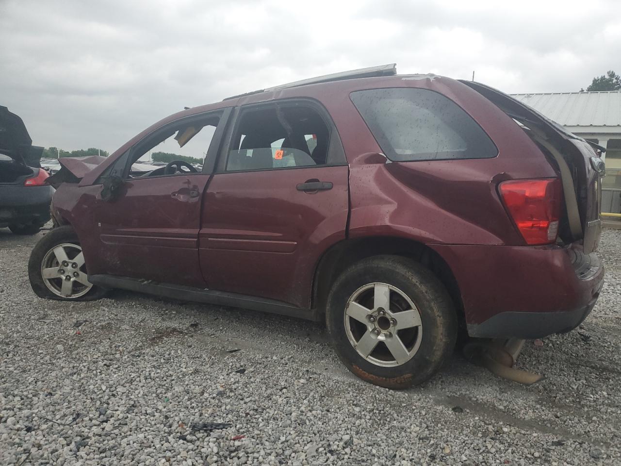 2008 Chevrolet Equinox Ls Burgundy vin: 2CNDL23F686072940