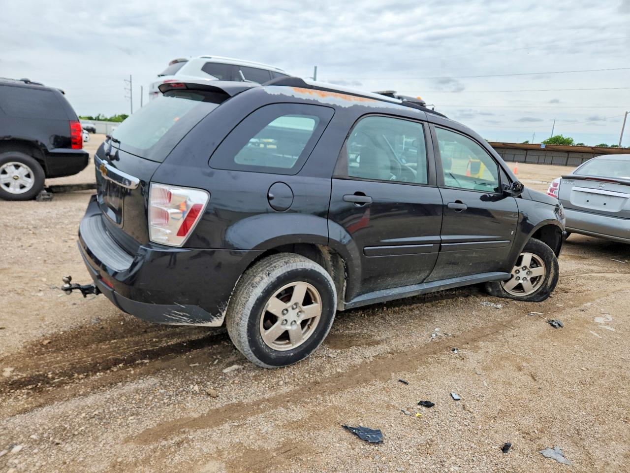 2008 Chevrolet Equinox Ls Black vin: 2CNDL23F686294474