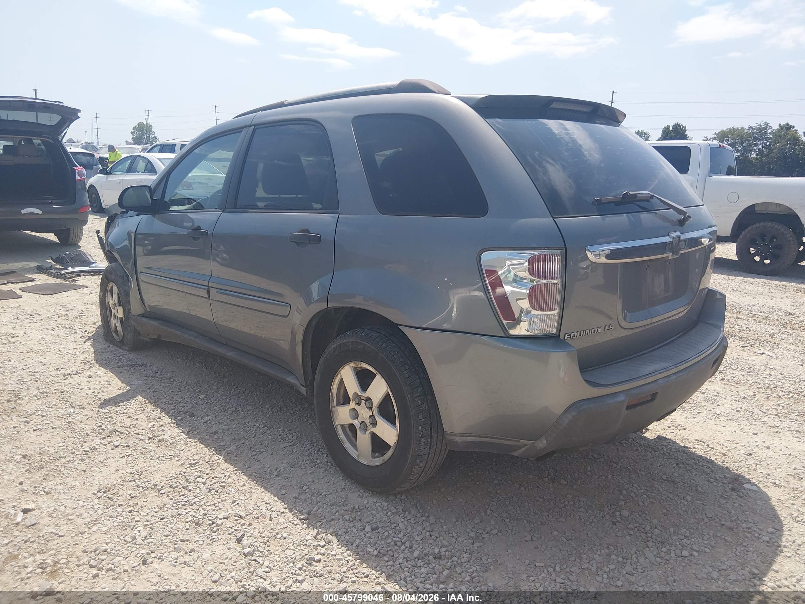 2005 Chevrolet Equinox Ls Gray vin: 2CNDL23F756091184