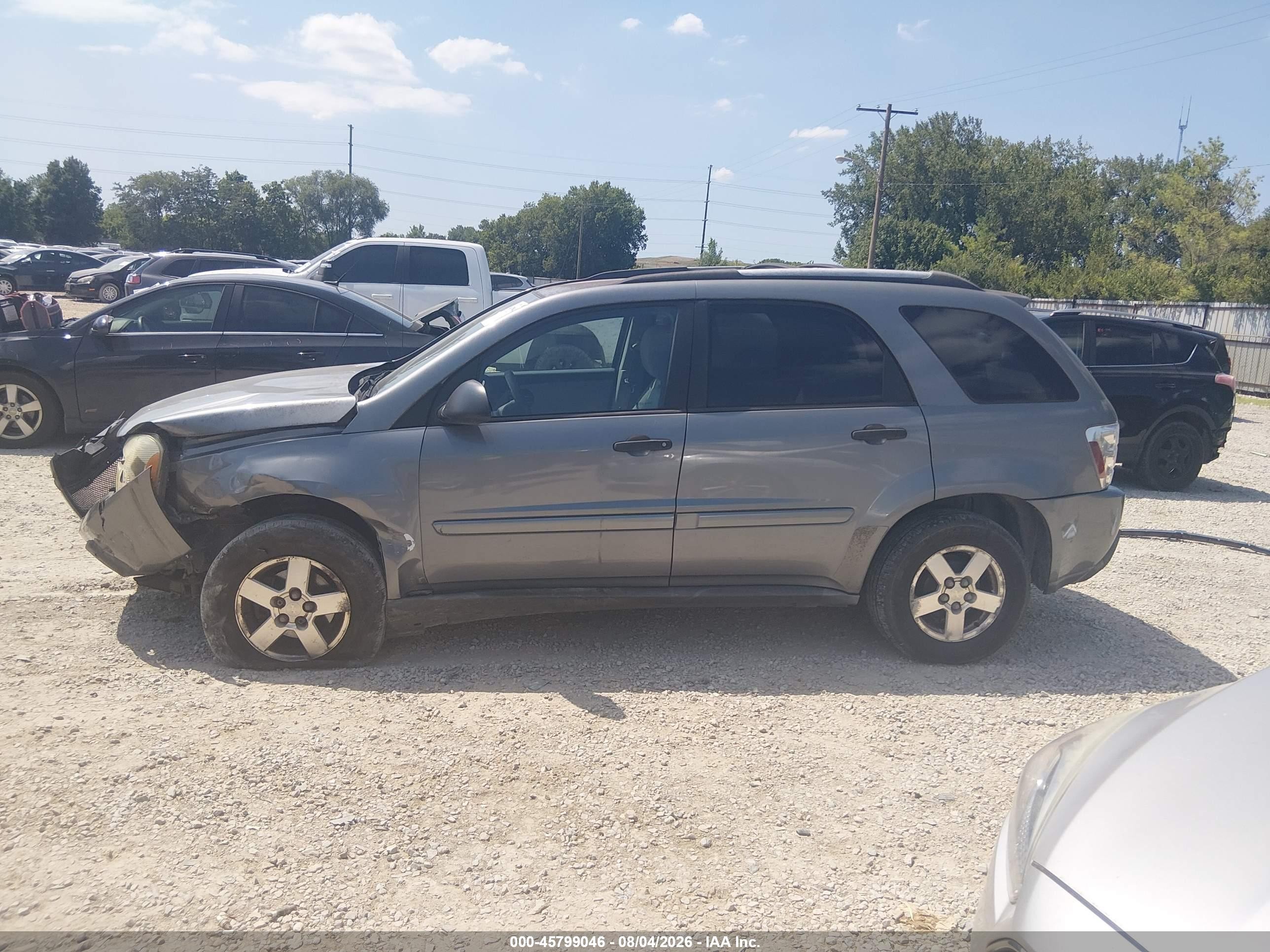 2005 Chevrolet Equinox Ls Gray vin: 2CNDL23F756091184
