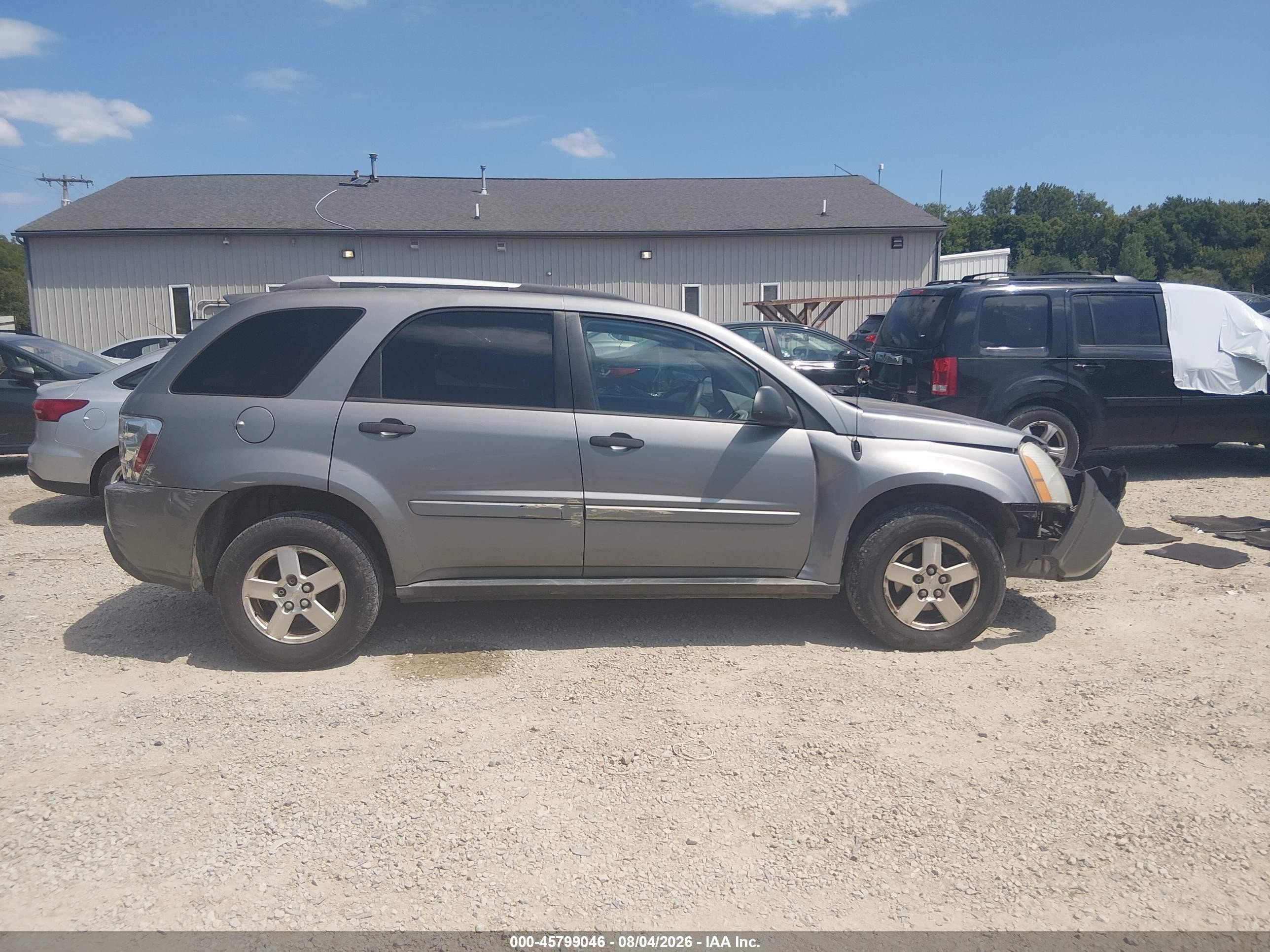 2005 Chevrolet Equinox Ls Gray vin: 2CNDL23F756091184