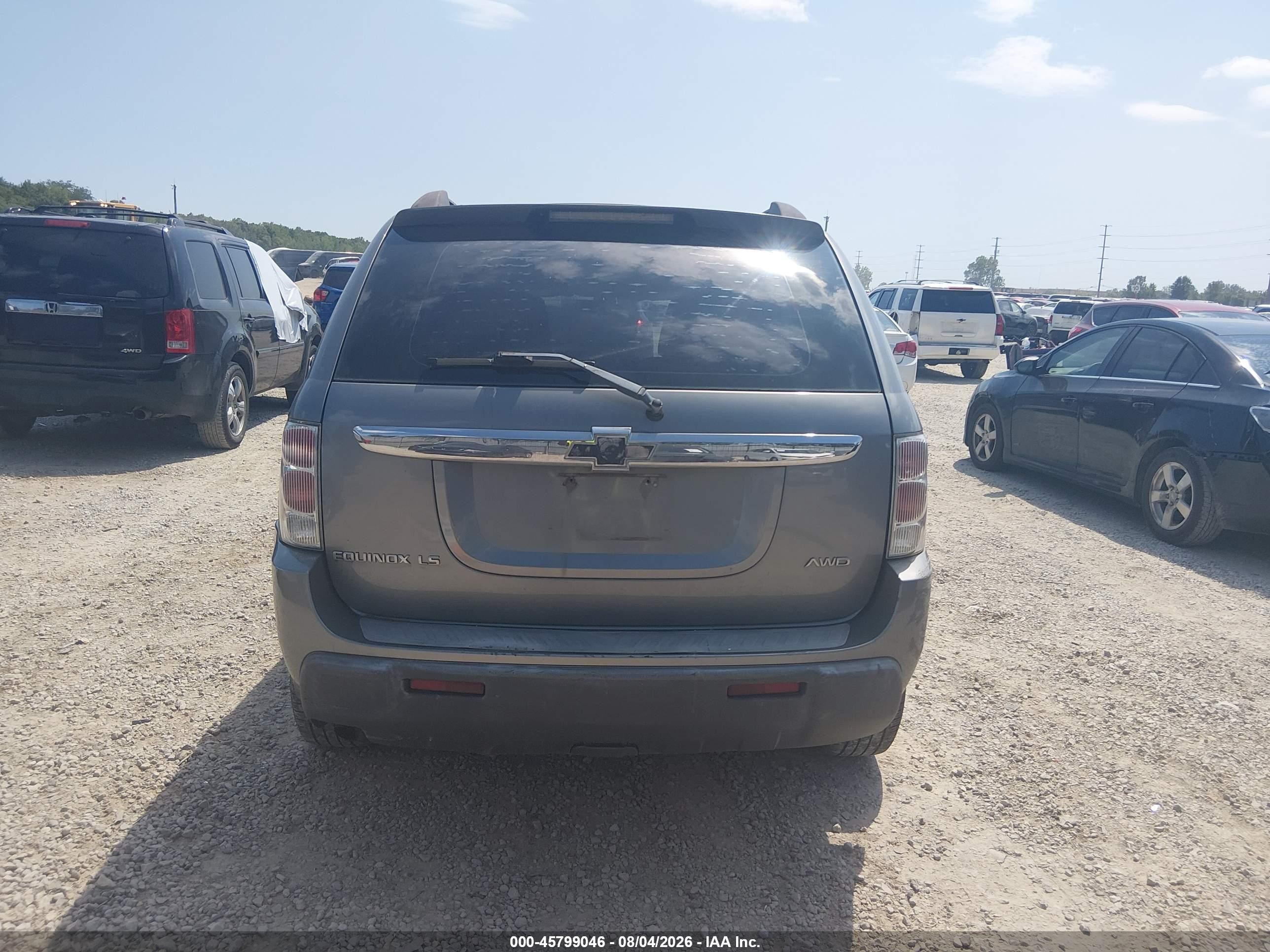 2005 Chevrolet Equinox Ls Gray vin: 2CNDL23F756091184