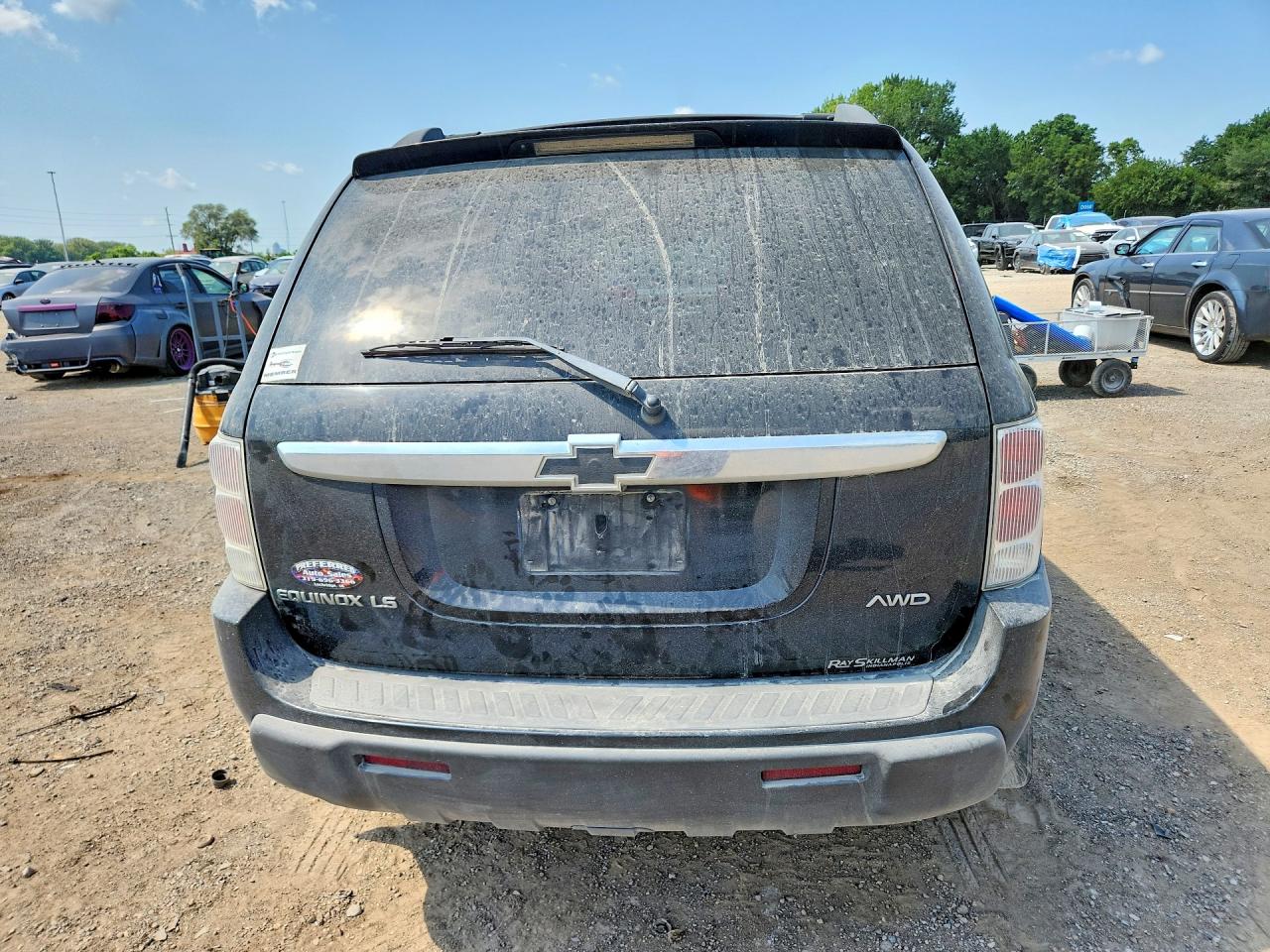 2005 Chevrolet Equinox Ls Black vin: 2CNDL23F756207273