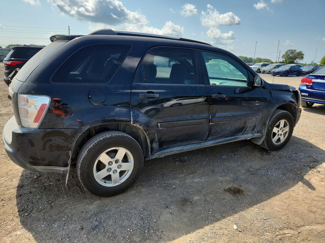 2005 Chevrolet Equinox Ls Black vin: 2CNDL23F756207273