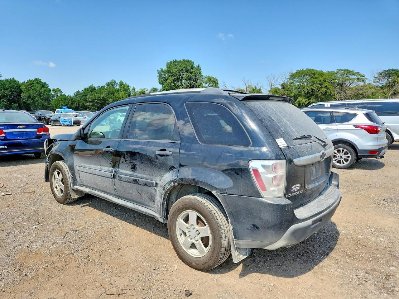 2005 Chevrolet Equinox Ls Black vin: 2CNDL23F756207273