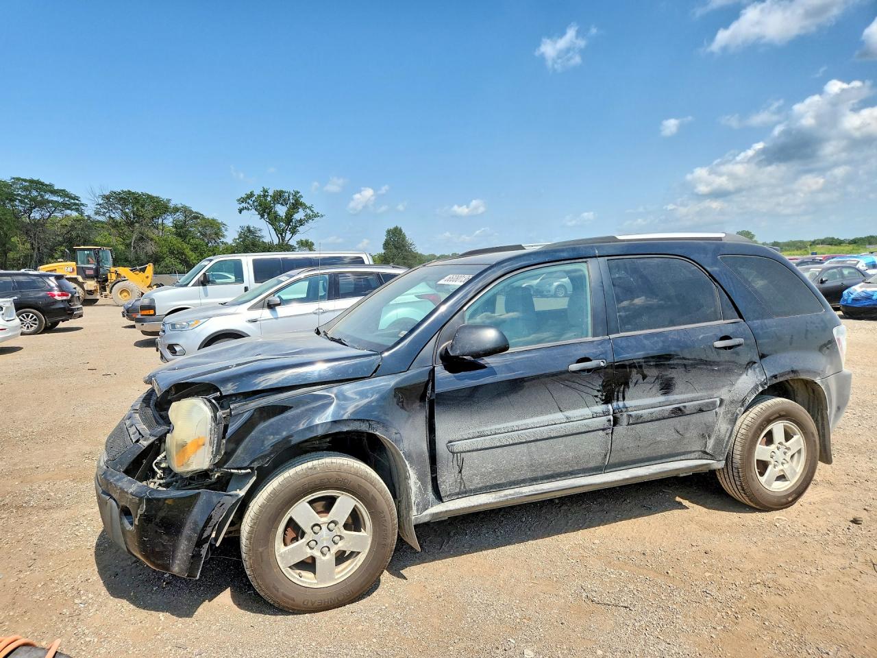 2005 Chevrolet Equinox Ls Black vin: 2CNDL23F756207273