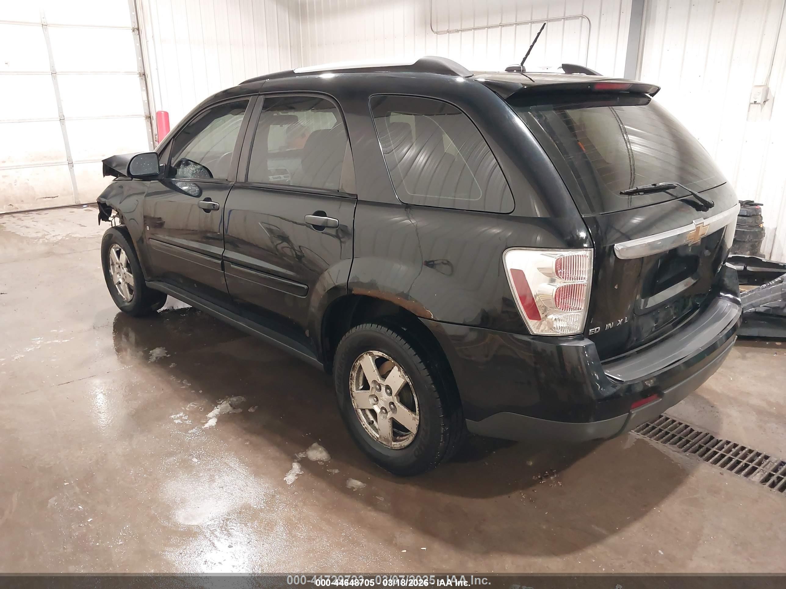 2007 Chevrolet Equinox Ls Black vin: 2CNDL23F776228935