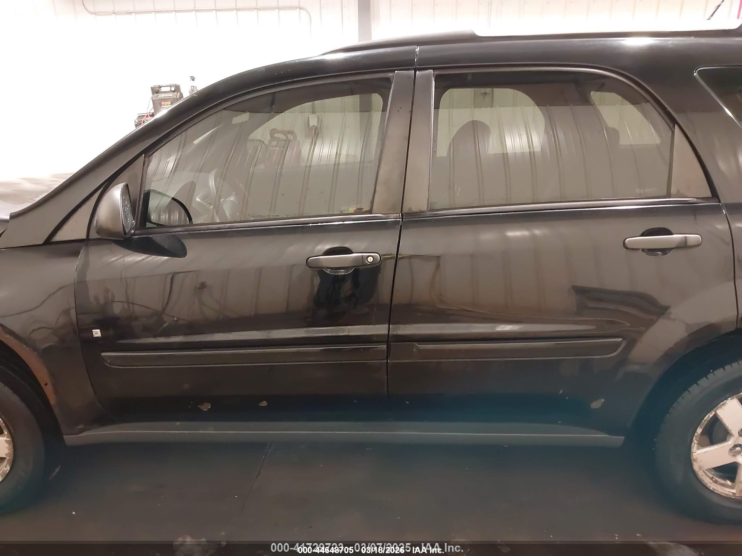 2007 Chevrolet Equinox Ls Black vin: 2CNDL23F776228935