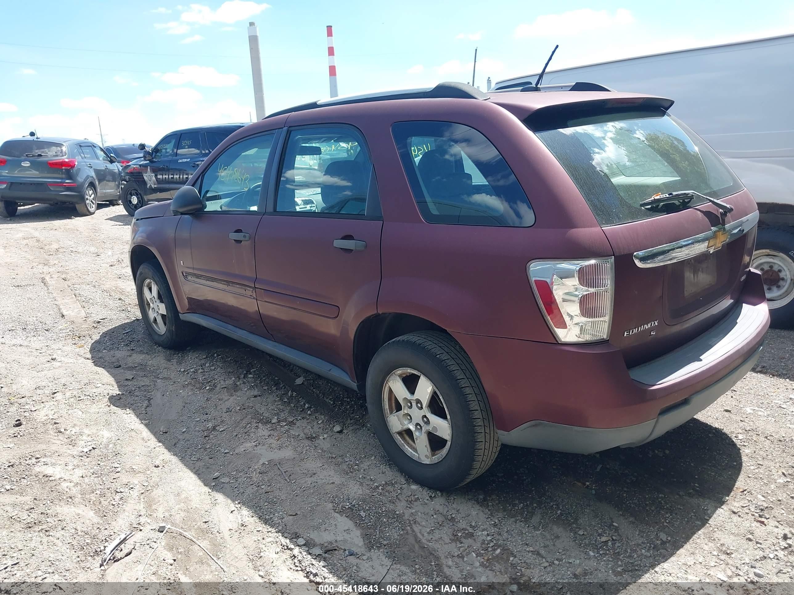 2008 Chevrolet Equinox Ls Purple vin: 2CNDL23F786001052
