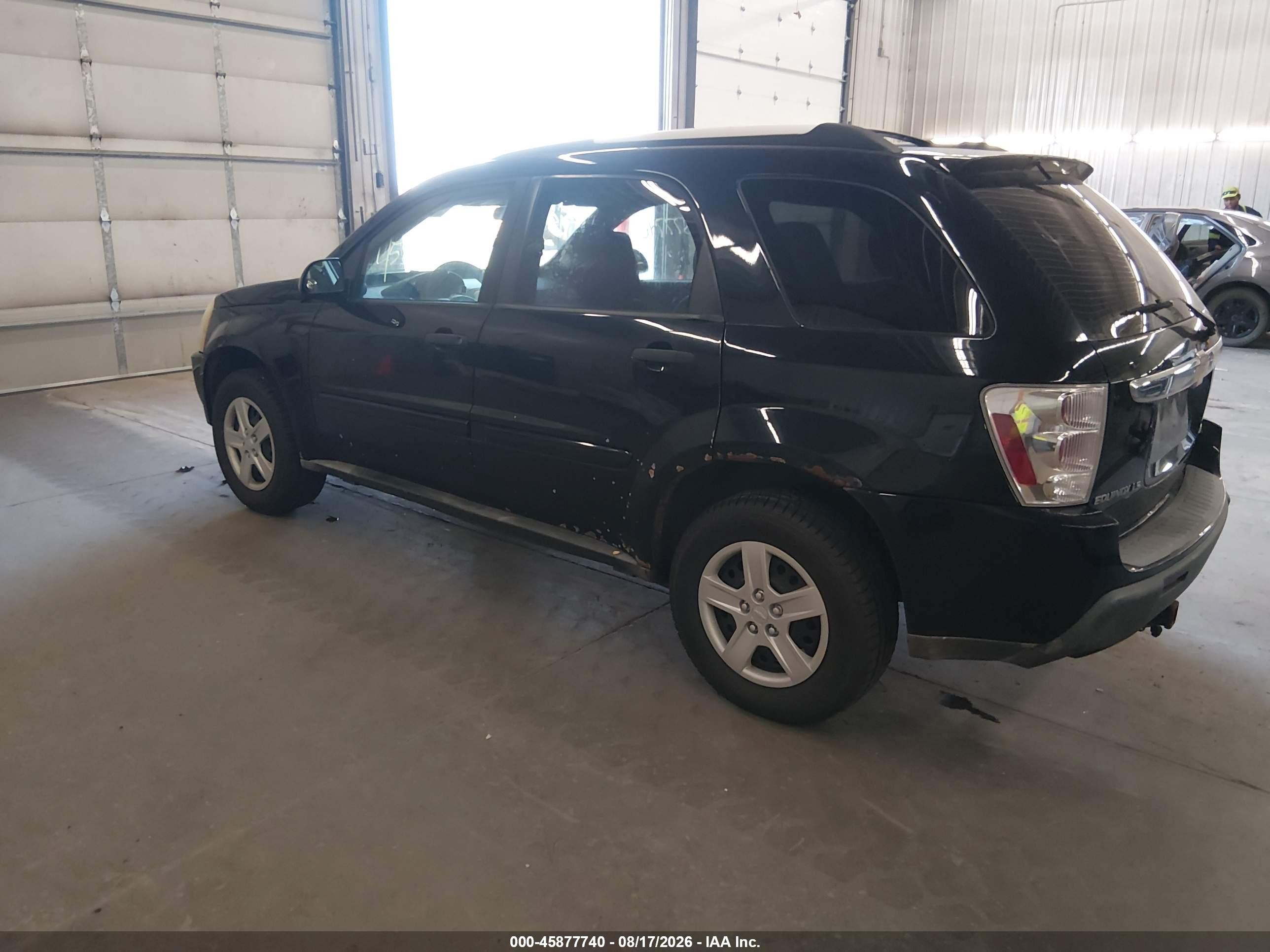 2005 Chevrolet Equinox Ls Black vin: 2CNDL23F856058503