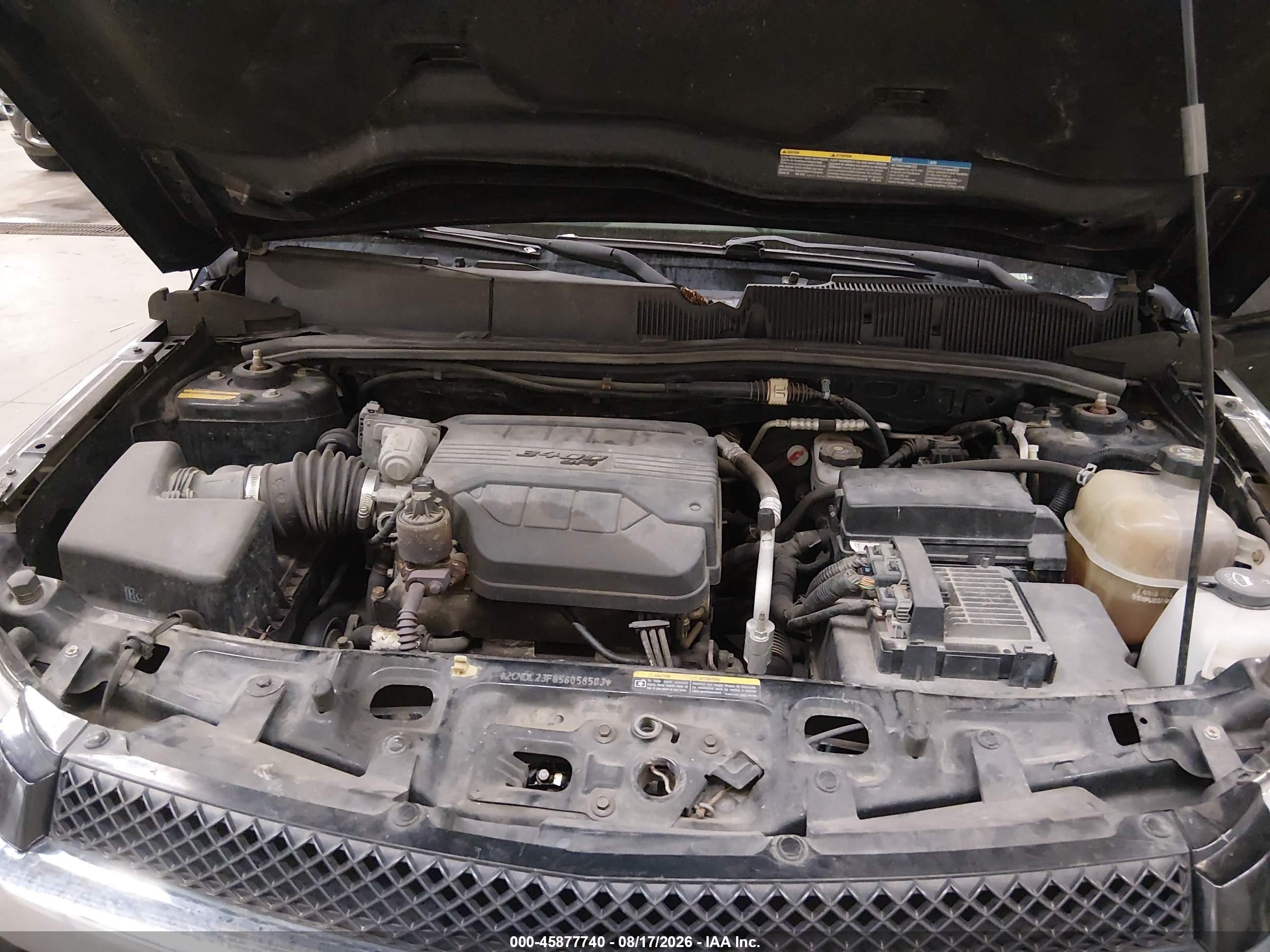 2005 Chevrolet Equinox Ls Black vin: 2CNDL23F856058503