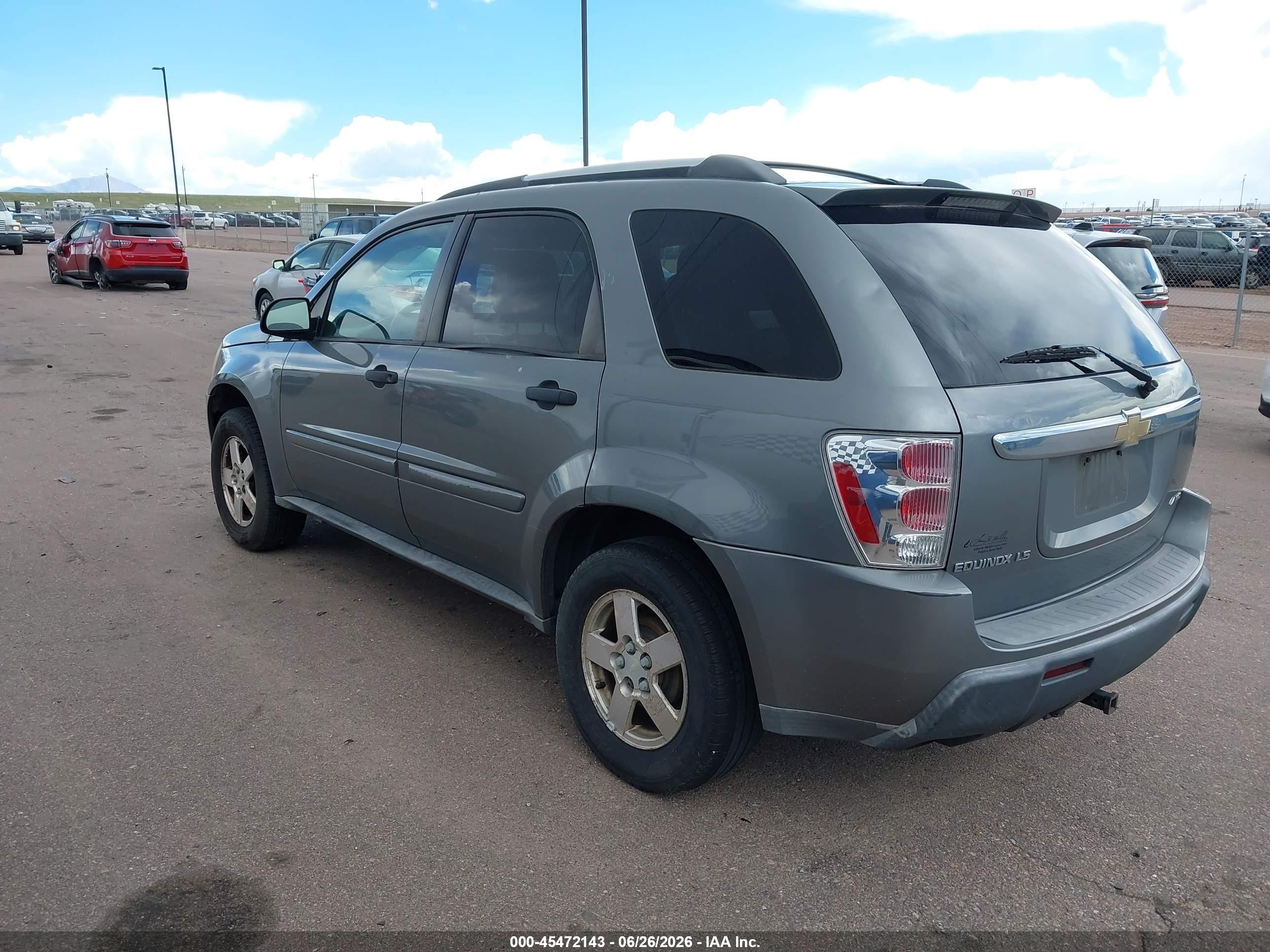 2005 Chevrolet Equinox Ls Silver vin: 2CNDL23F856148489