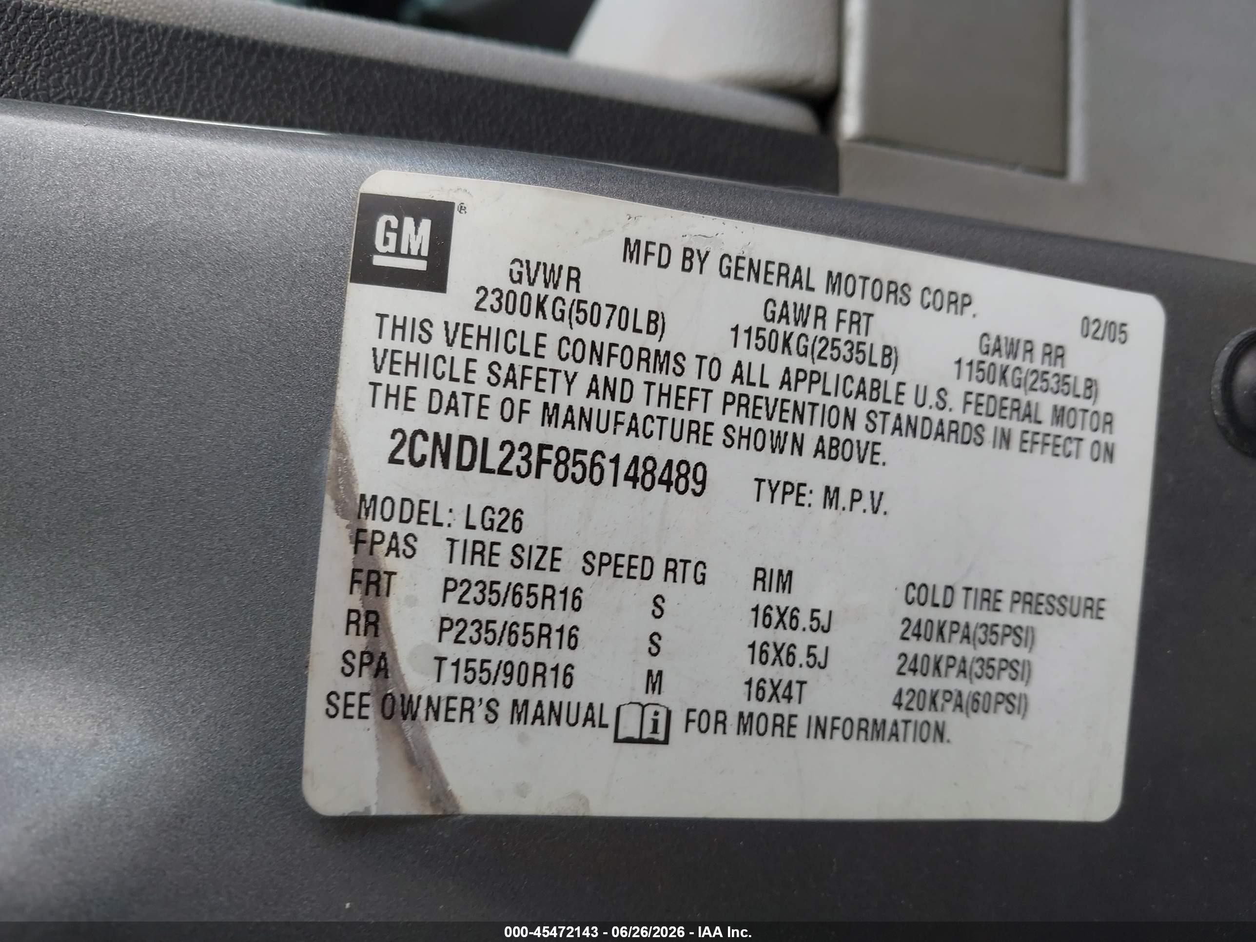 2005 Chevrolet Equinox Ls Silver vin: 2CNDL23F856148489
