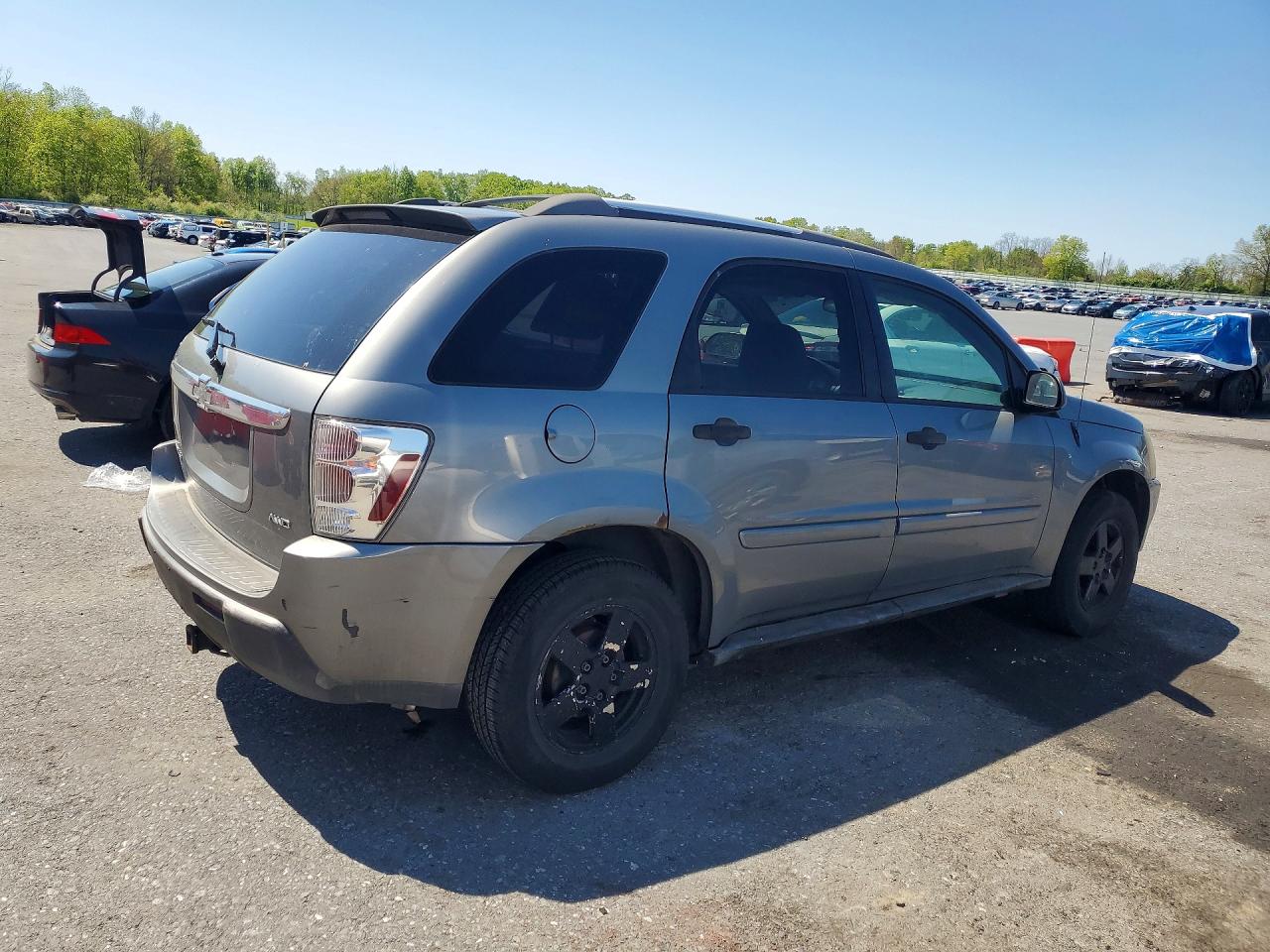 2005 Chevrolet Equinox Ls Silver vin: 2CNDL23F856150663