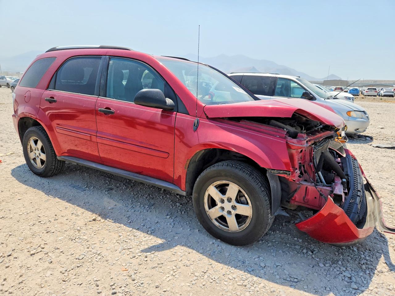 2005 Chevrolet Equinox Ls Burgundy vin: 2CNDL23F856158648