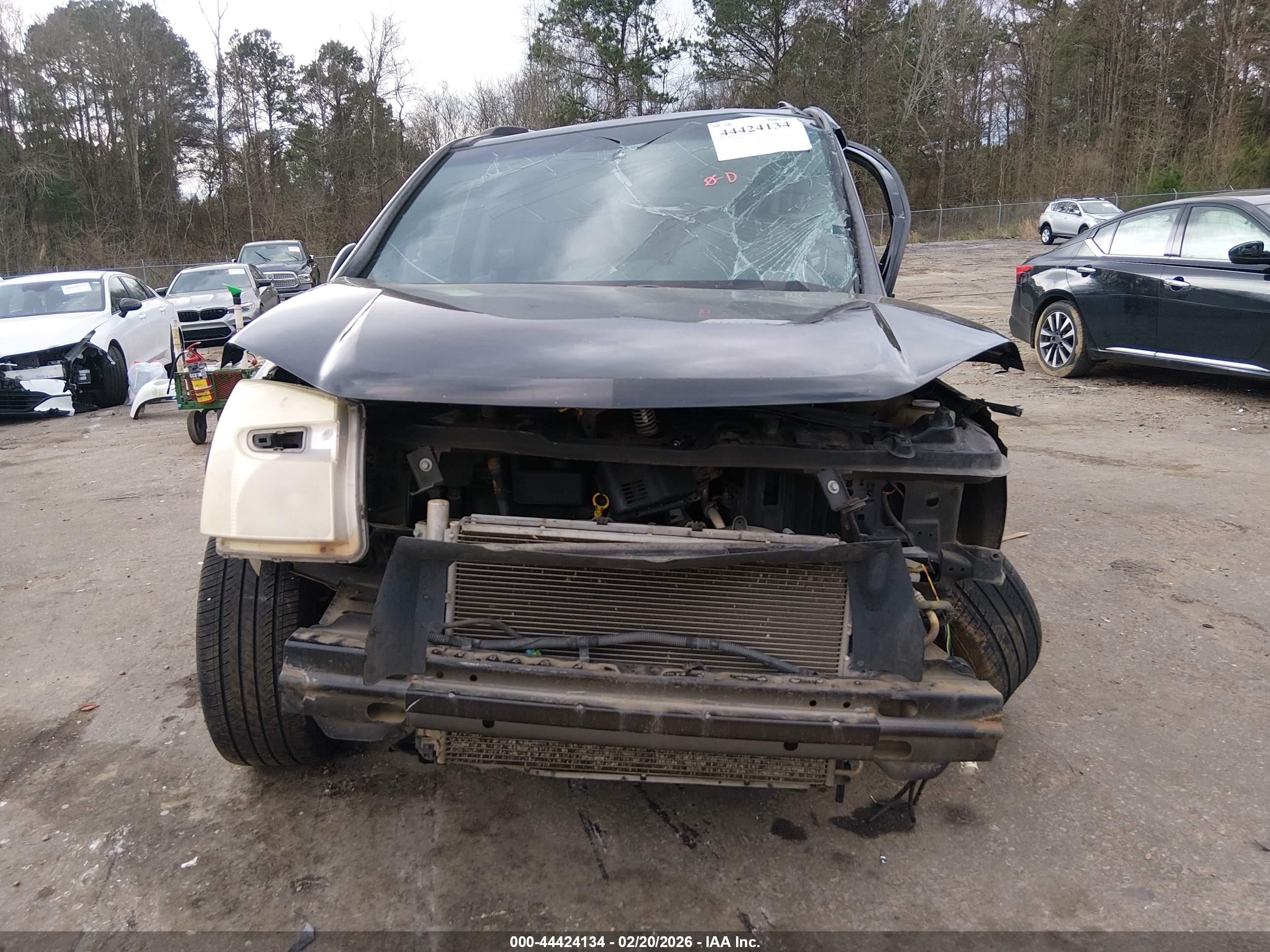 2008 Chevrolet Equinox Ls Black vin: 2CNDL23F886297778