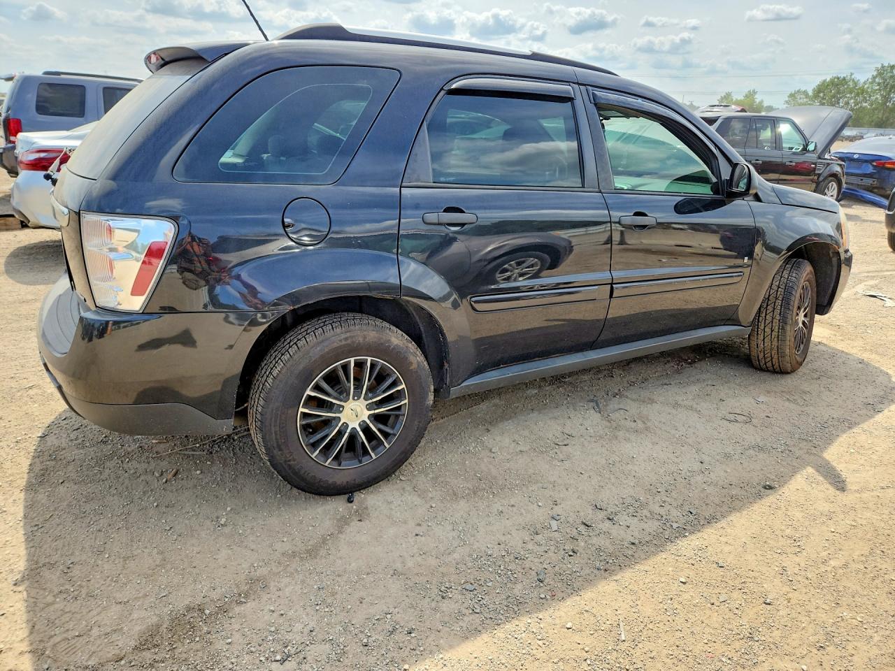 2008 Chevrolet Equinox Ls Black vin: 2CNDL23F886331864