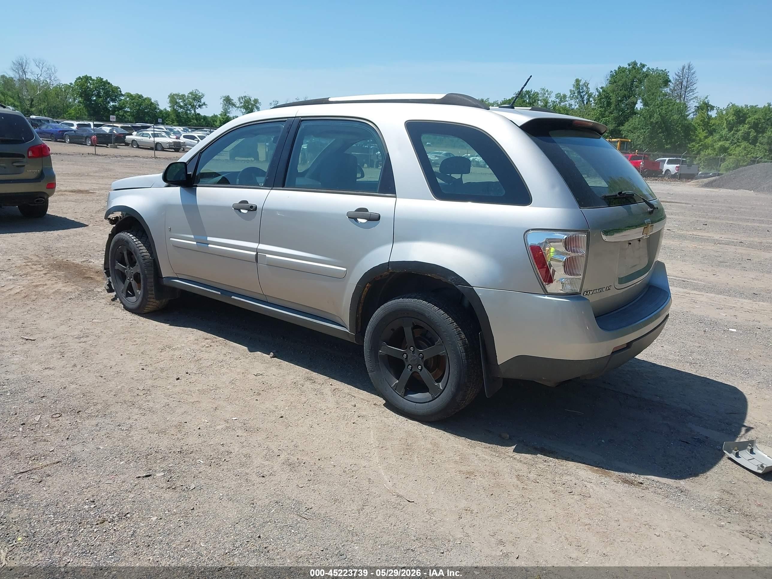 2007 Chevrolet Equinox Ls Silver vin: 2CNDL23F976077242