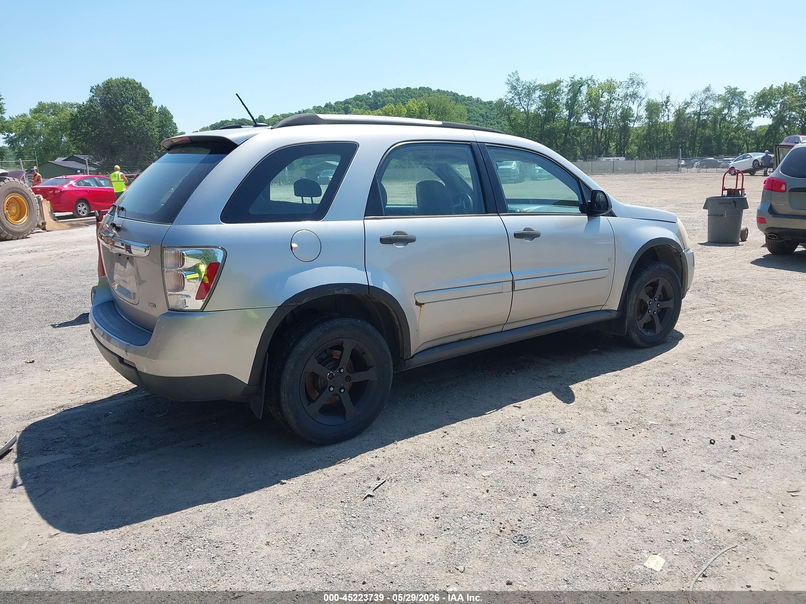 2007 Chevrolet Equinox Ls Silver vin: 2CNDL23F976077242