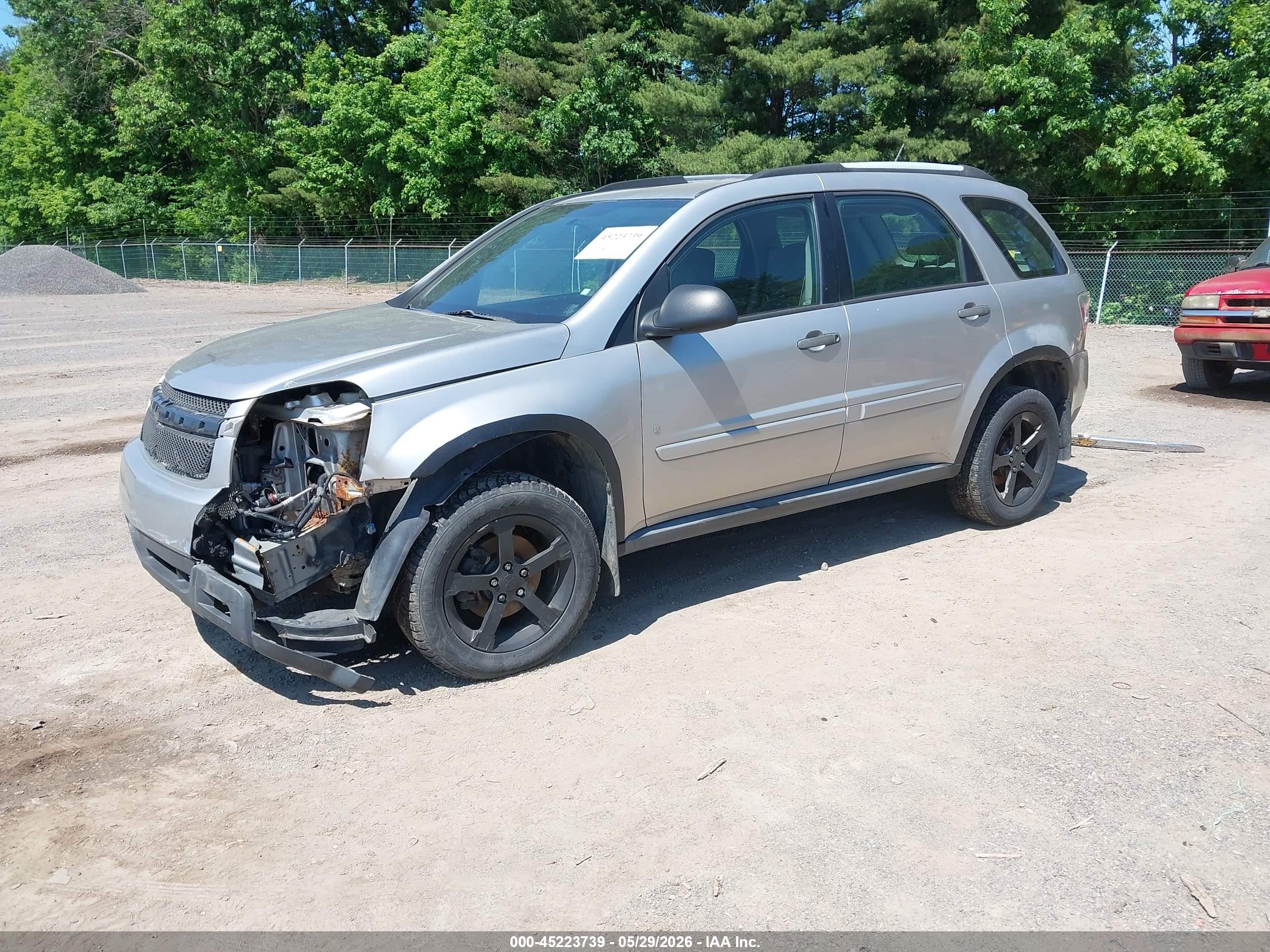 2007 Chevrolet Equinox Ls Silver vin: 2CNDL23F976077242