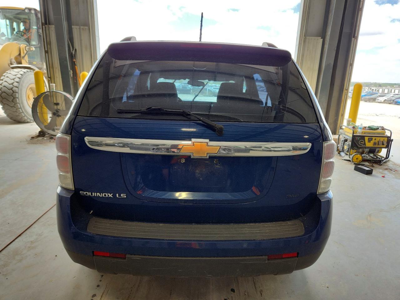 2008 Chevrolet Equinox Ls Blue vin: 2CNDL23F986347782