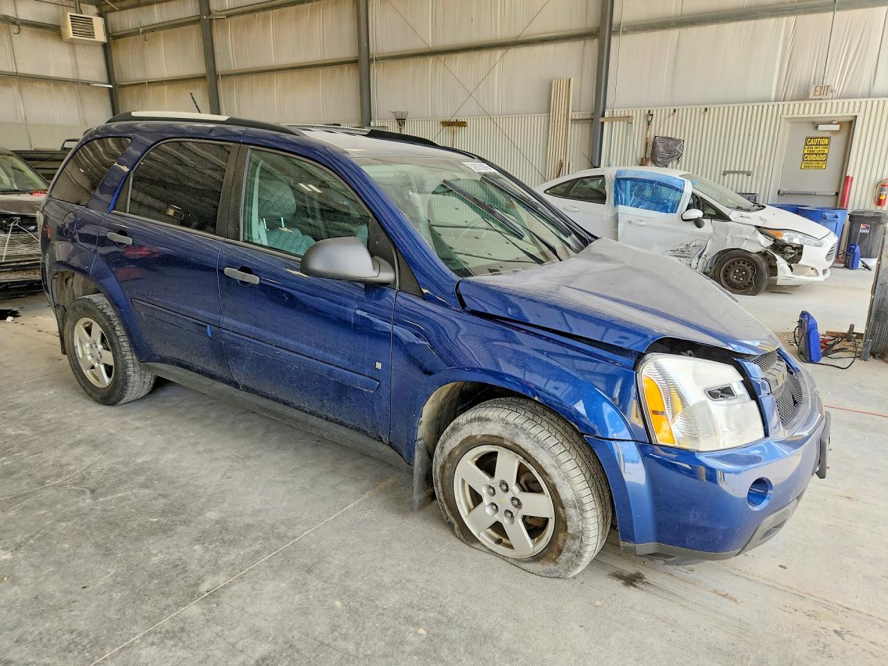 2008 Chevrolet Equinox Ls Blue vin: 2CNDL23F986347782