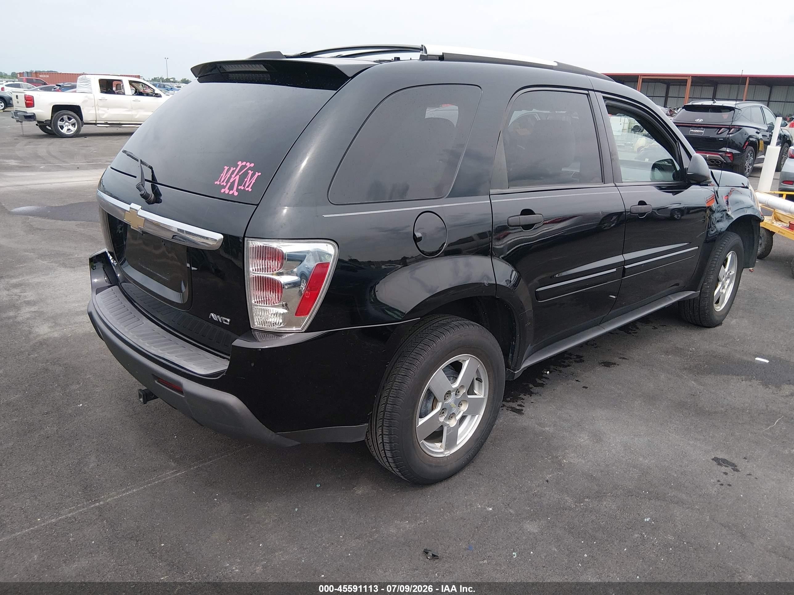 2005 Chevrolet Equinox Ls Black vin: 2CNDL23FX56134822