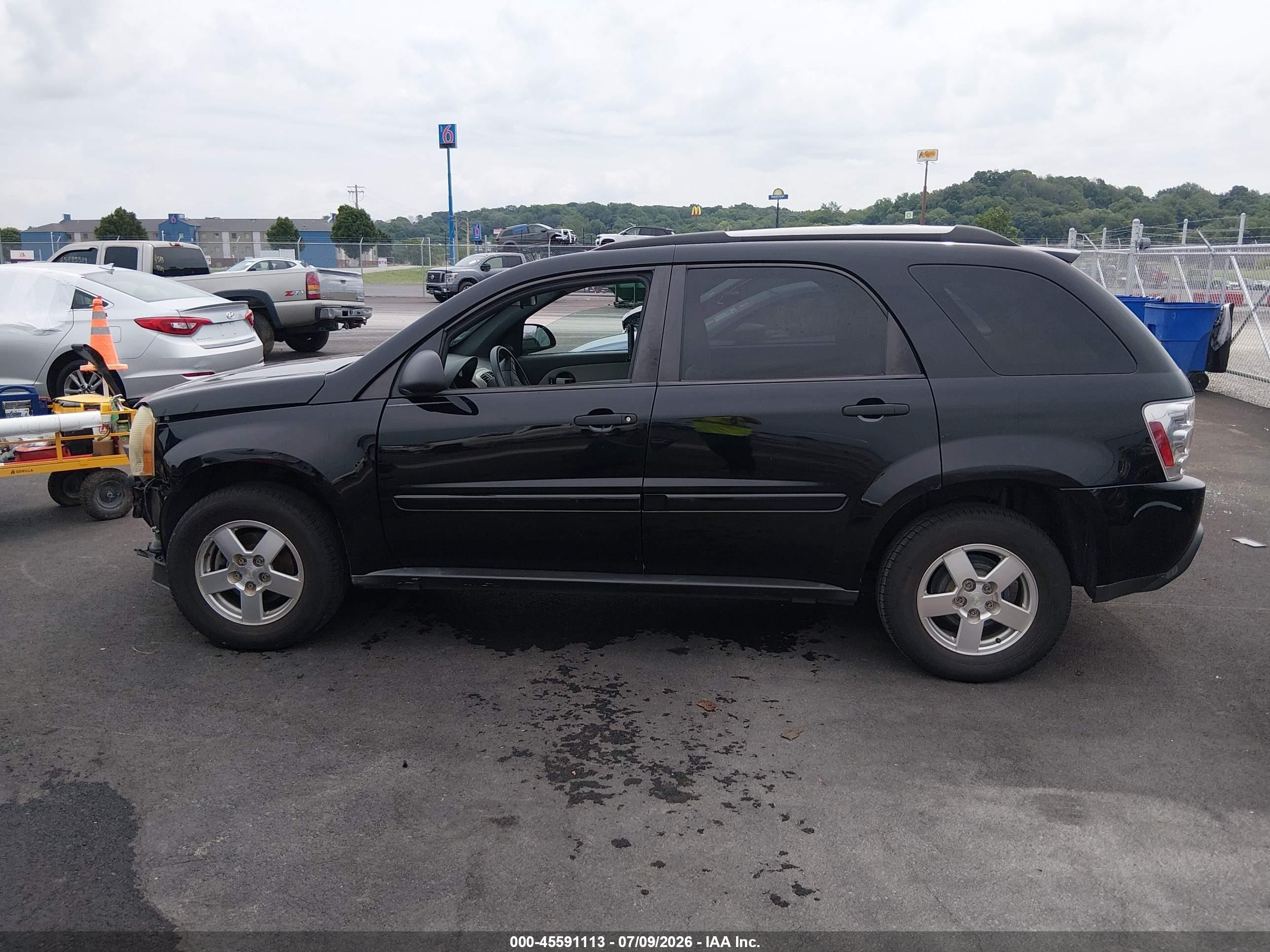 2005 Chevrolet Equinox Ls Black vin: 2CNDL23FX56134822