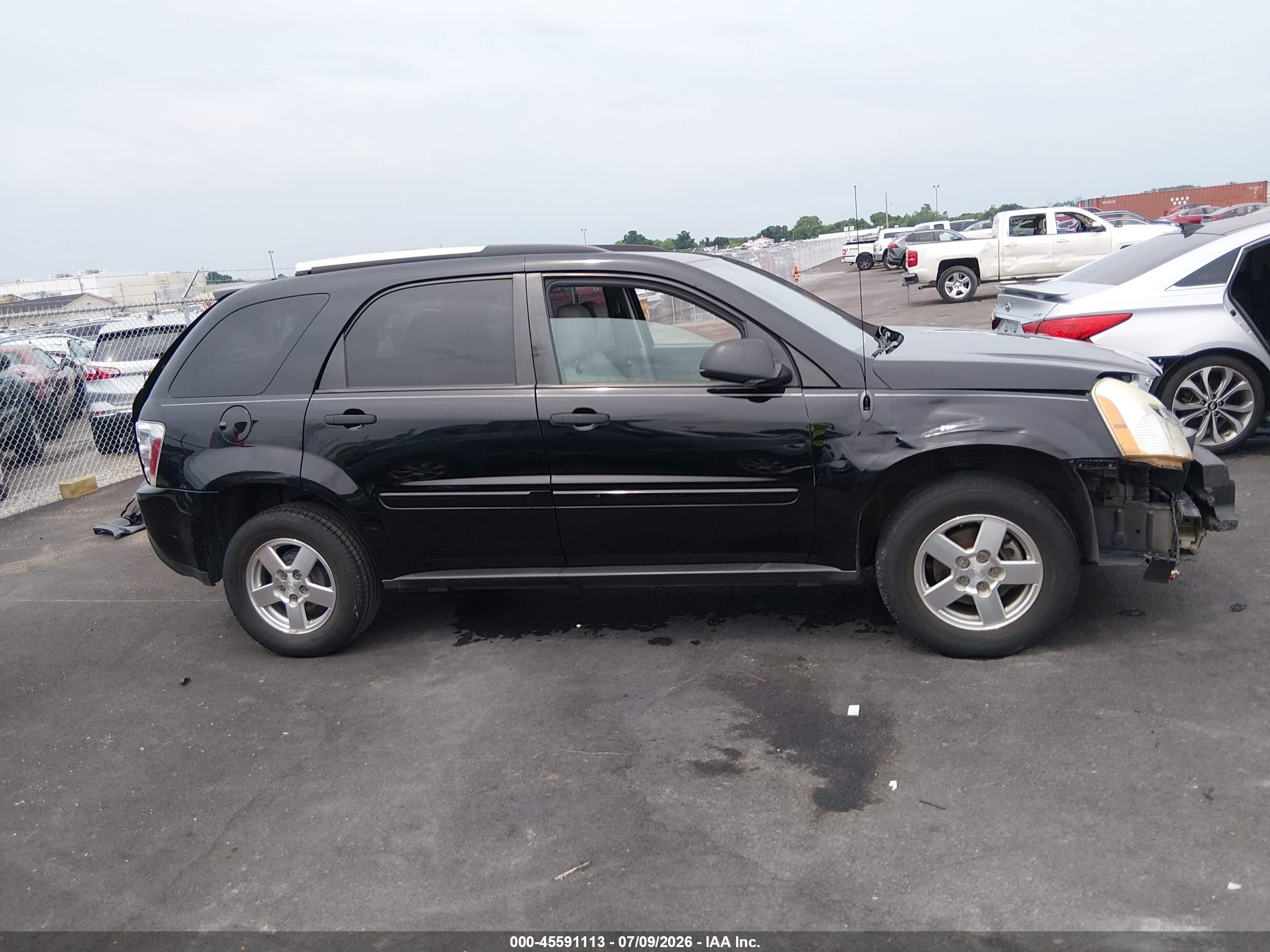 2005 Chevrolet Equinox Ls Black vin: 2CNDL23FX56134822