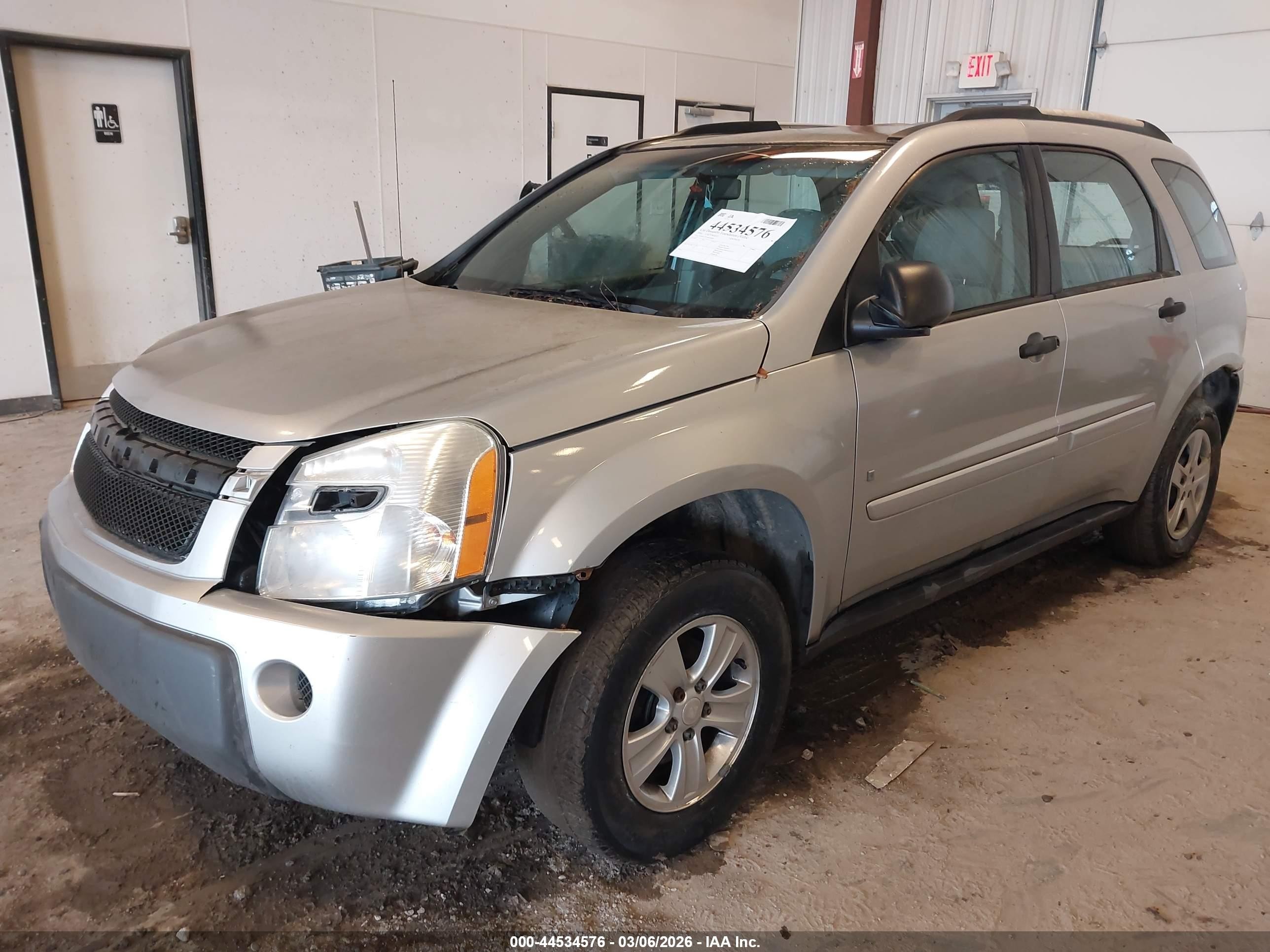 2006 Chevrolet Equinox Ls Silver vin: 2CNDL23FX66108884