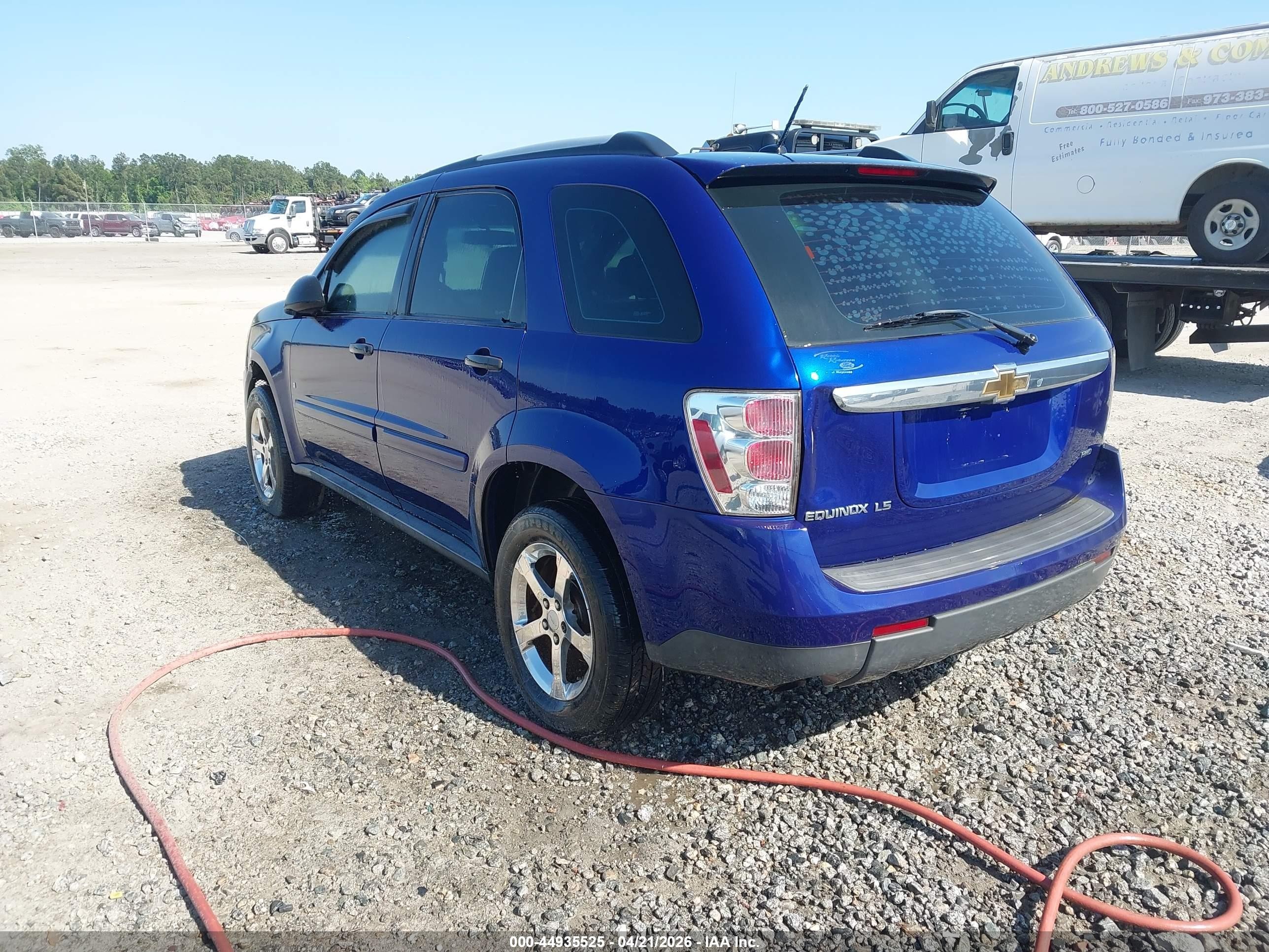 2007 Chevrolet Equinox Ls Blue vin: 2CNDL23FX76076083