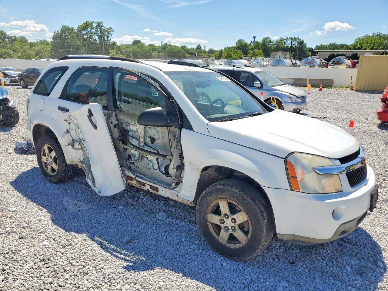 2008 Chevrolet Equinox Ls Белый vin: 2CNDL23FX86068776