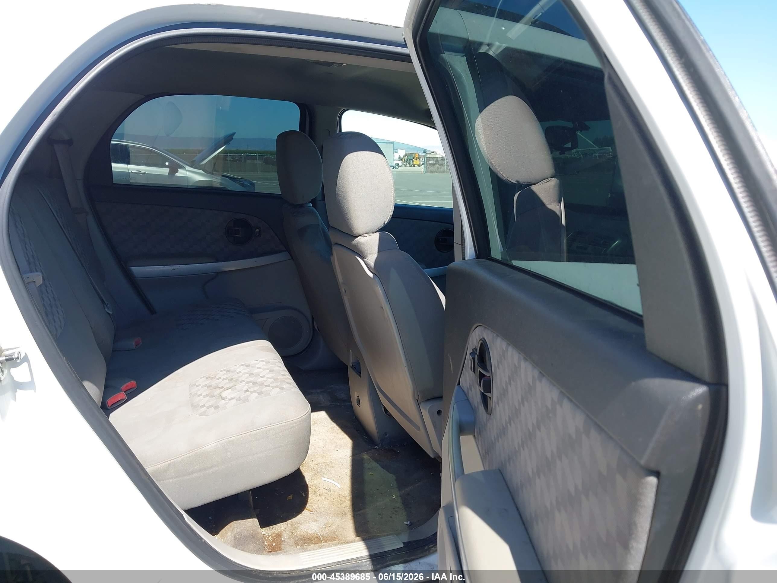 2008 Chevrolet Equinox Ls White vin: 2CNDL23FX86307453