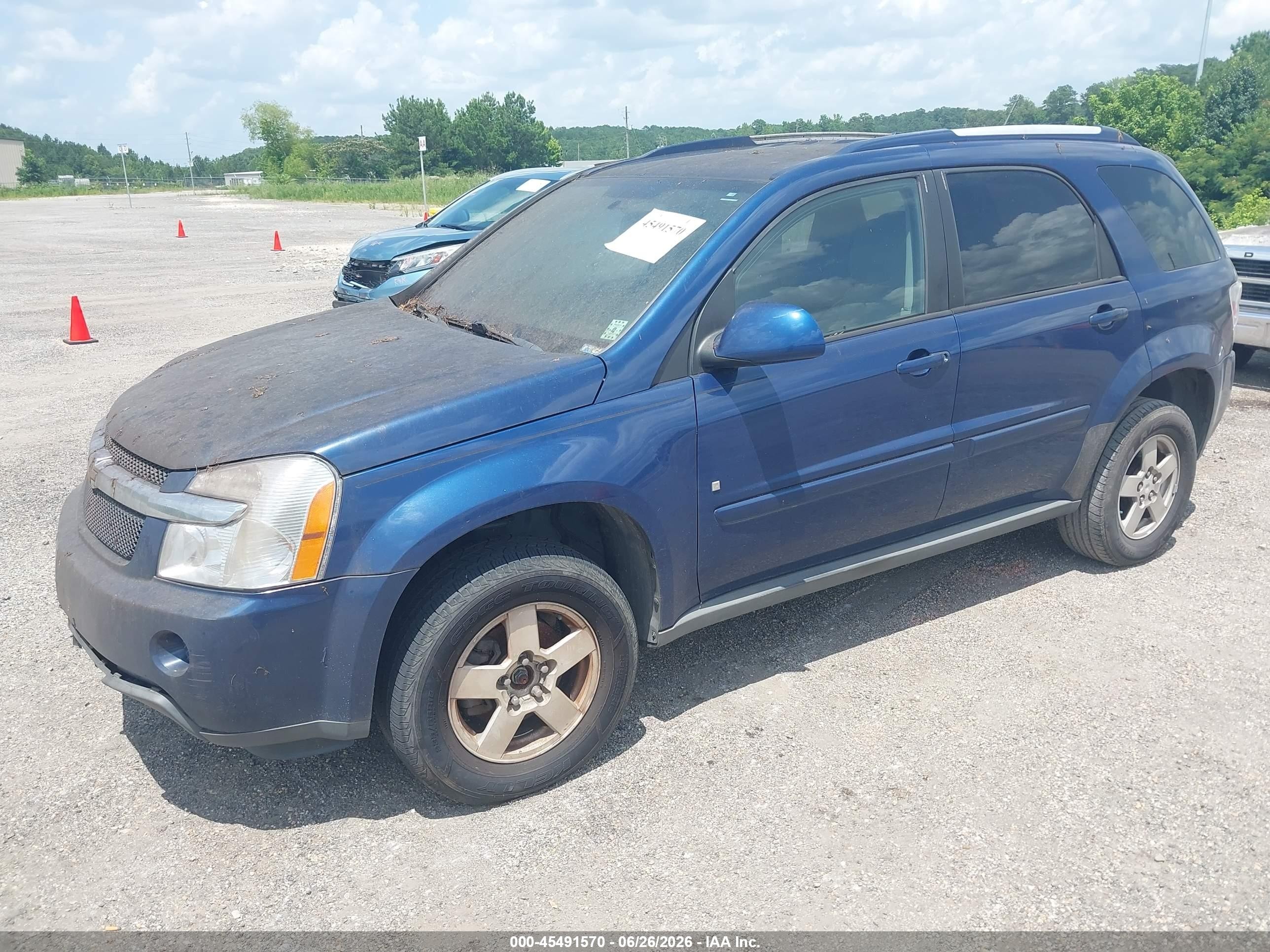 2009 Chevrolet Equinox Lt Blue vin: 2CNDL33F096209006