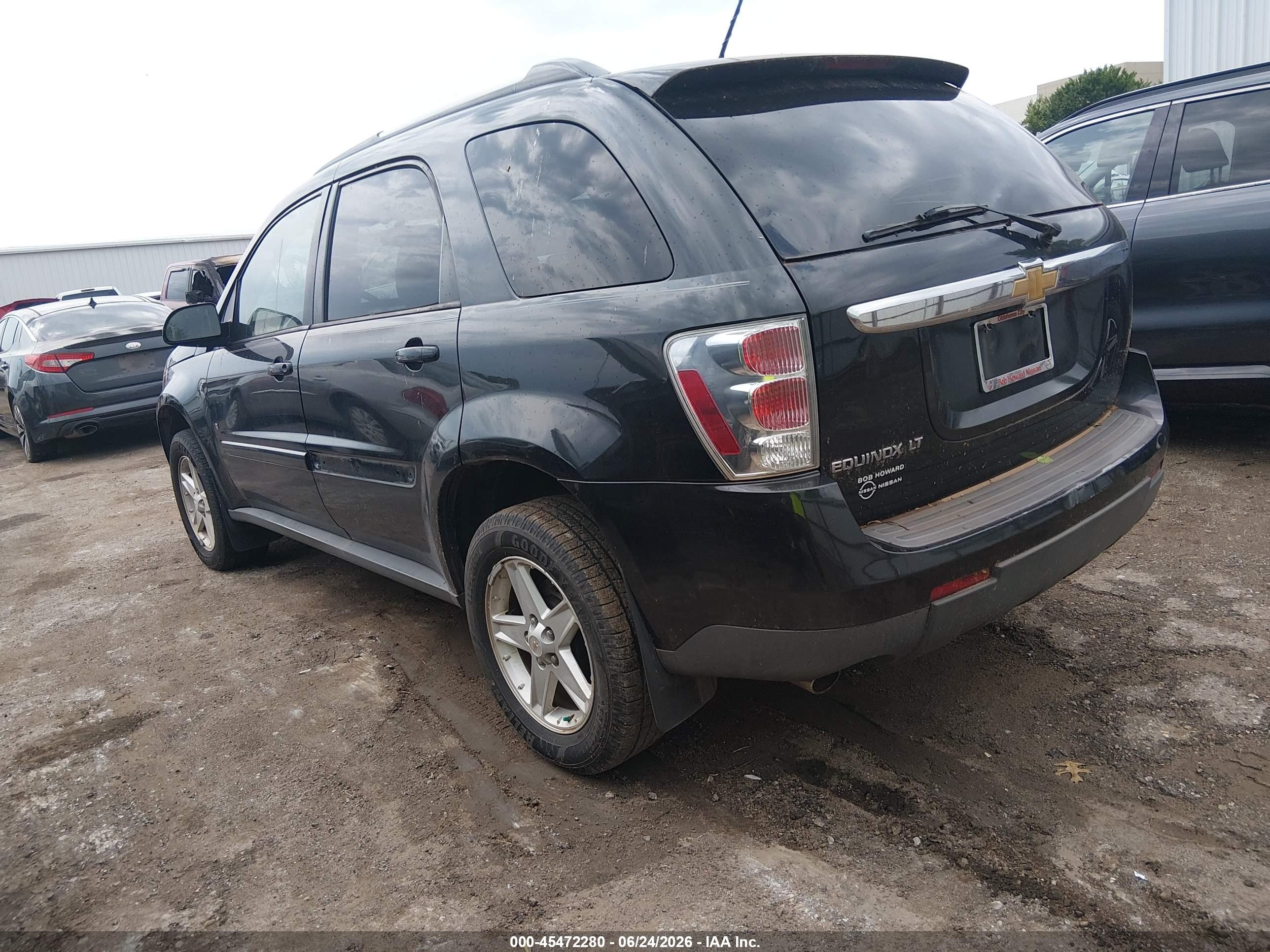 2008 Chevrolet Equinox Lt Black vin: 2CNDL33F386330966