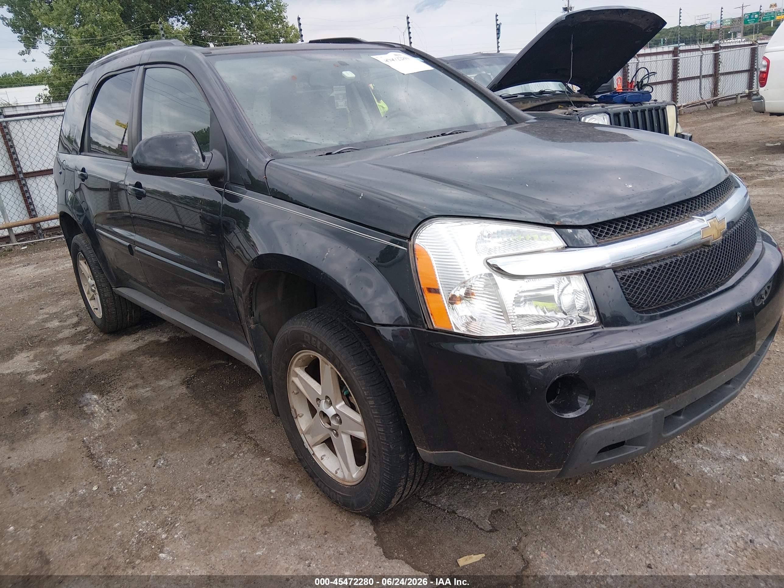 2008 Chevrolet Equinox Lt Black vin: 2CNDL33F386330966